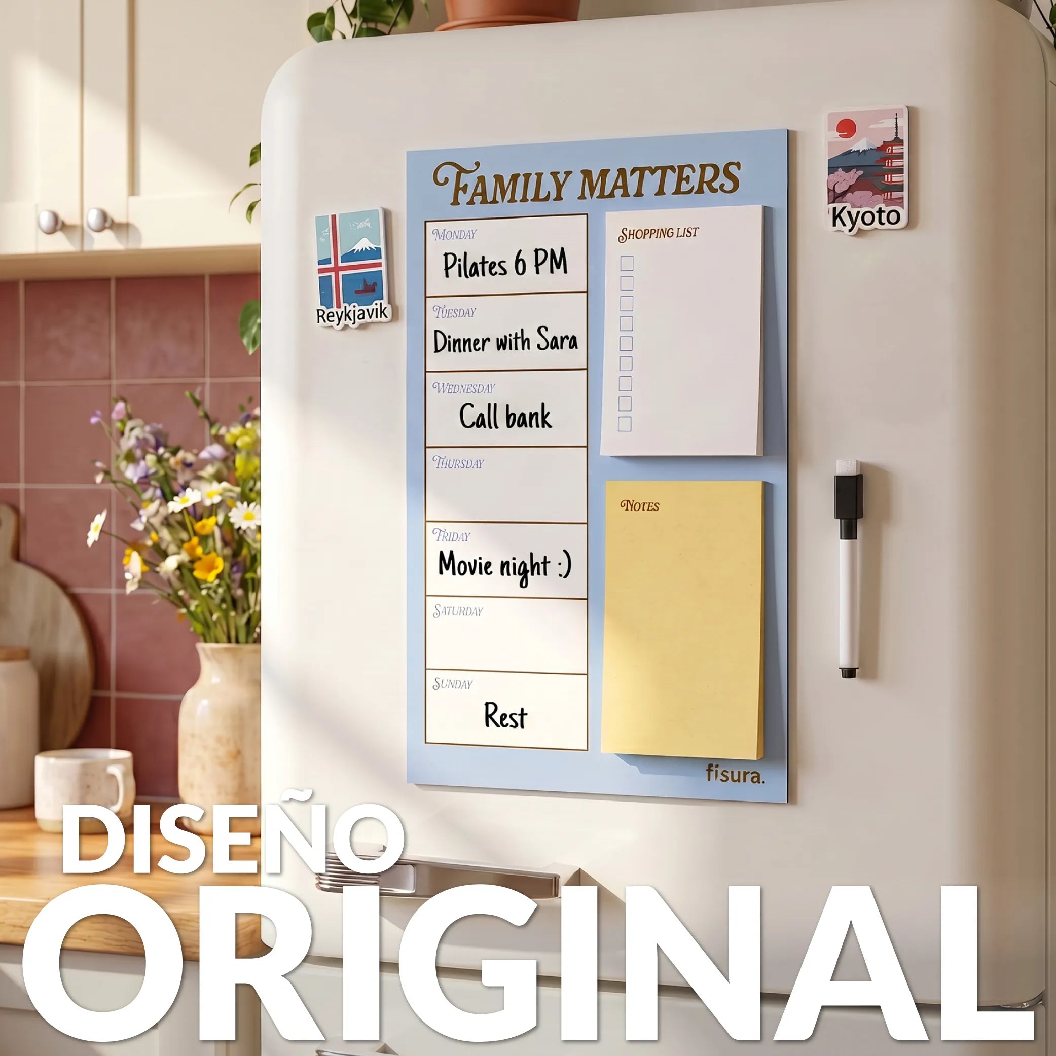 Planner magnétique "Family matters"