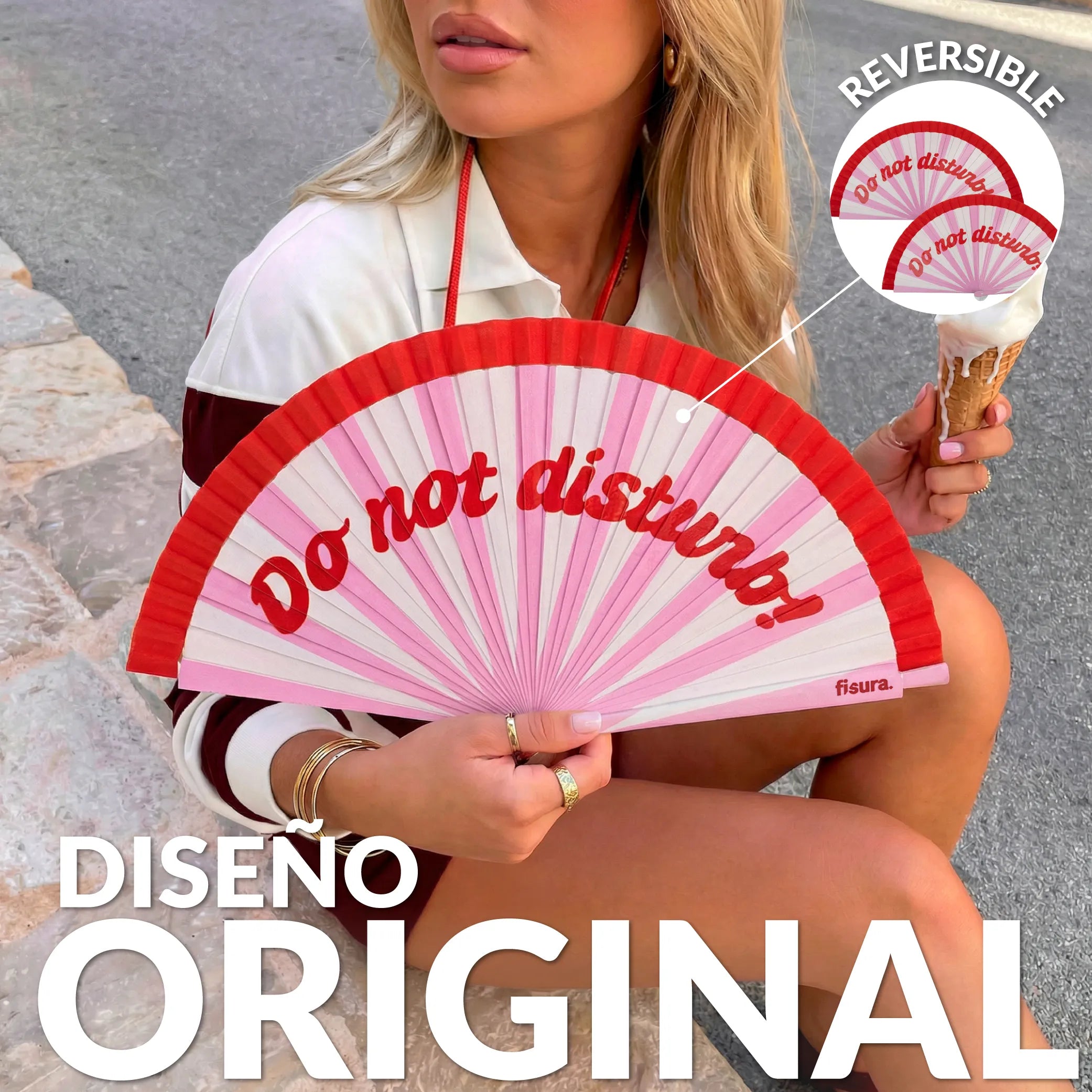 Abanico pintado “Do not disturb”