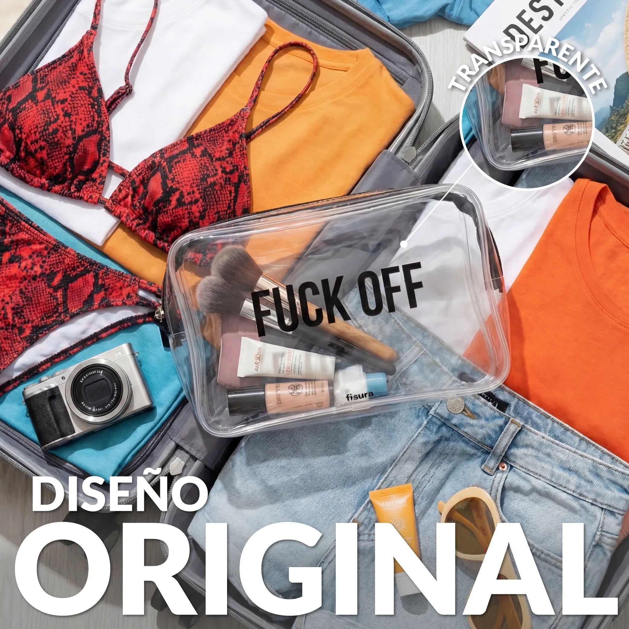 Neceser de viaje "Fuck off"