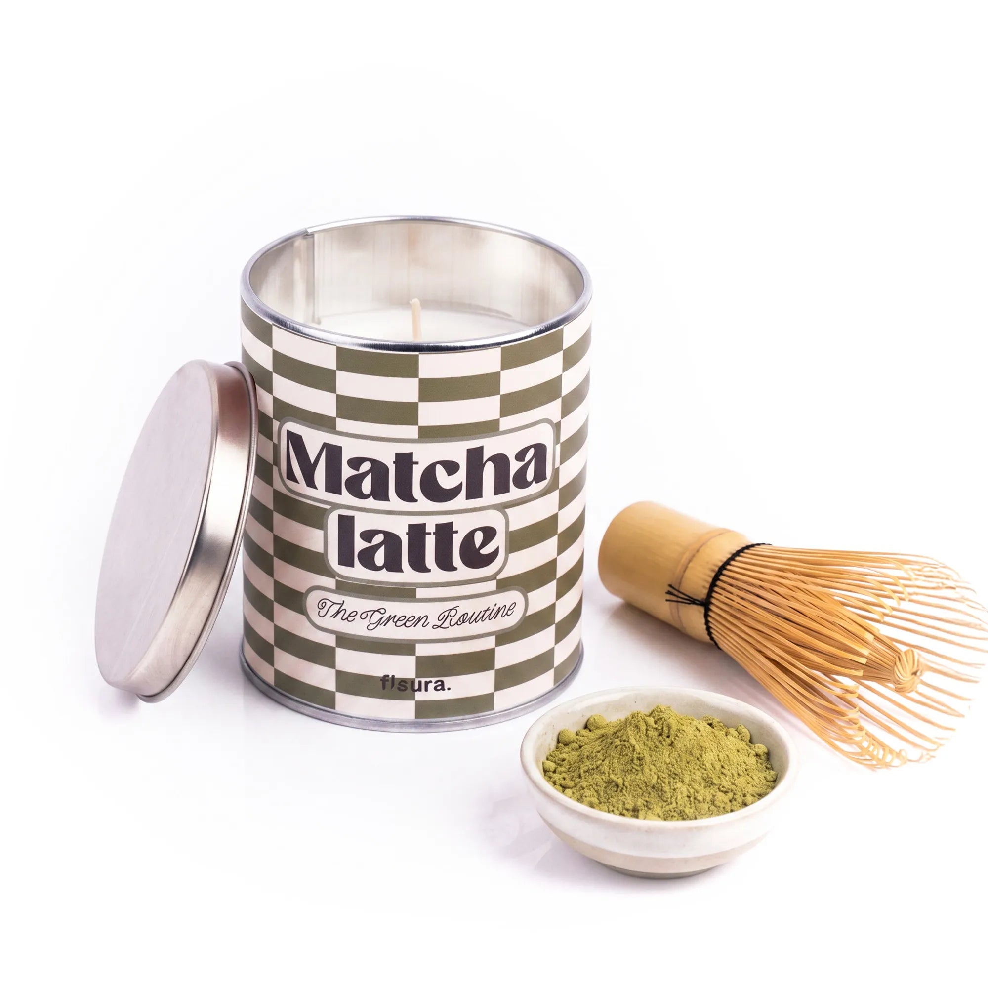 Bougie en boîte métal “Matcha latte” – matcha