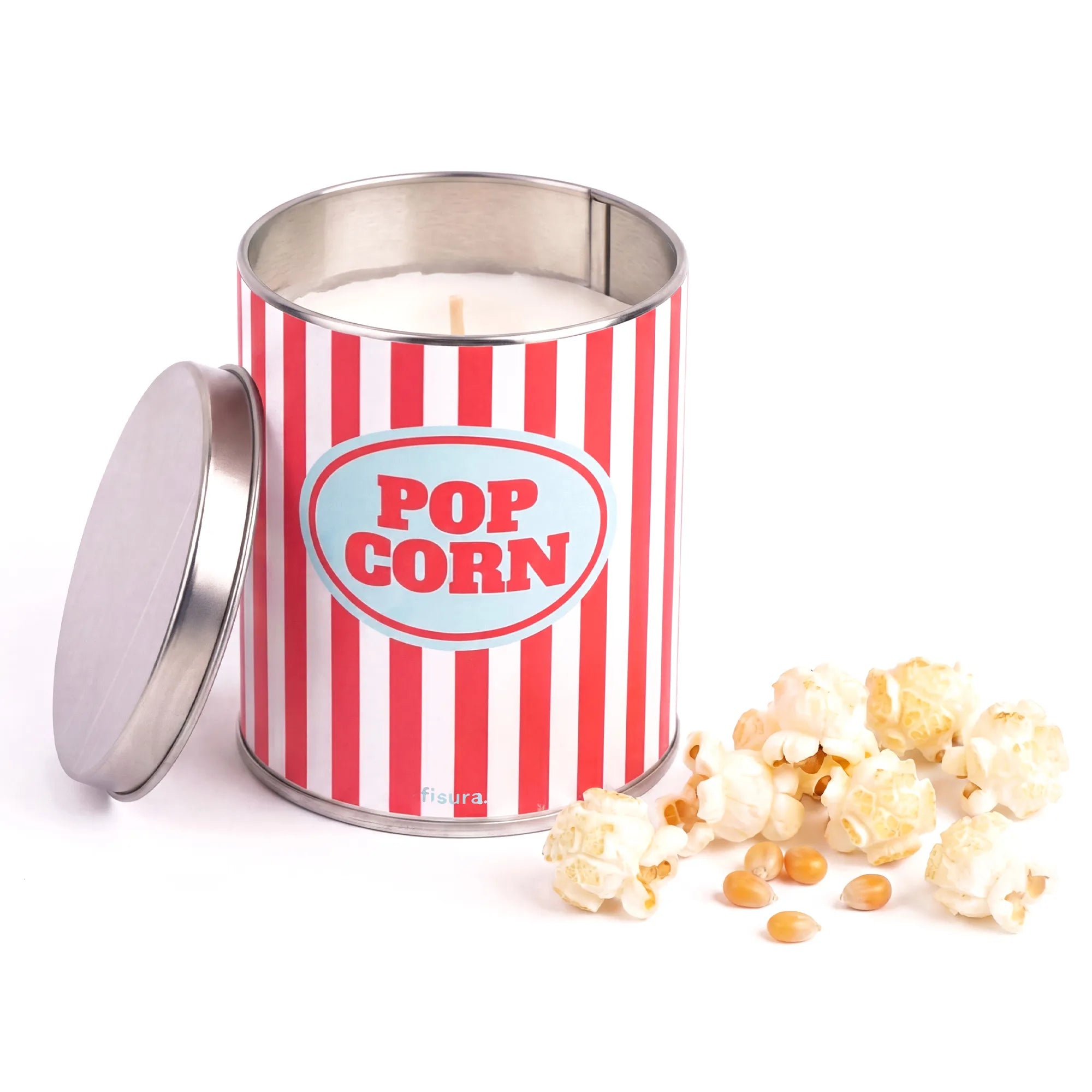 Bougie en boîte métal “Pop corn” – pop-corn au beurre