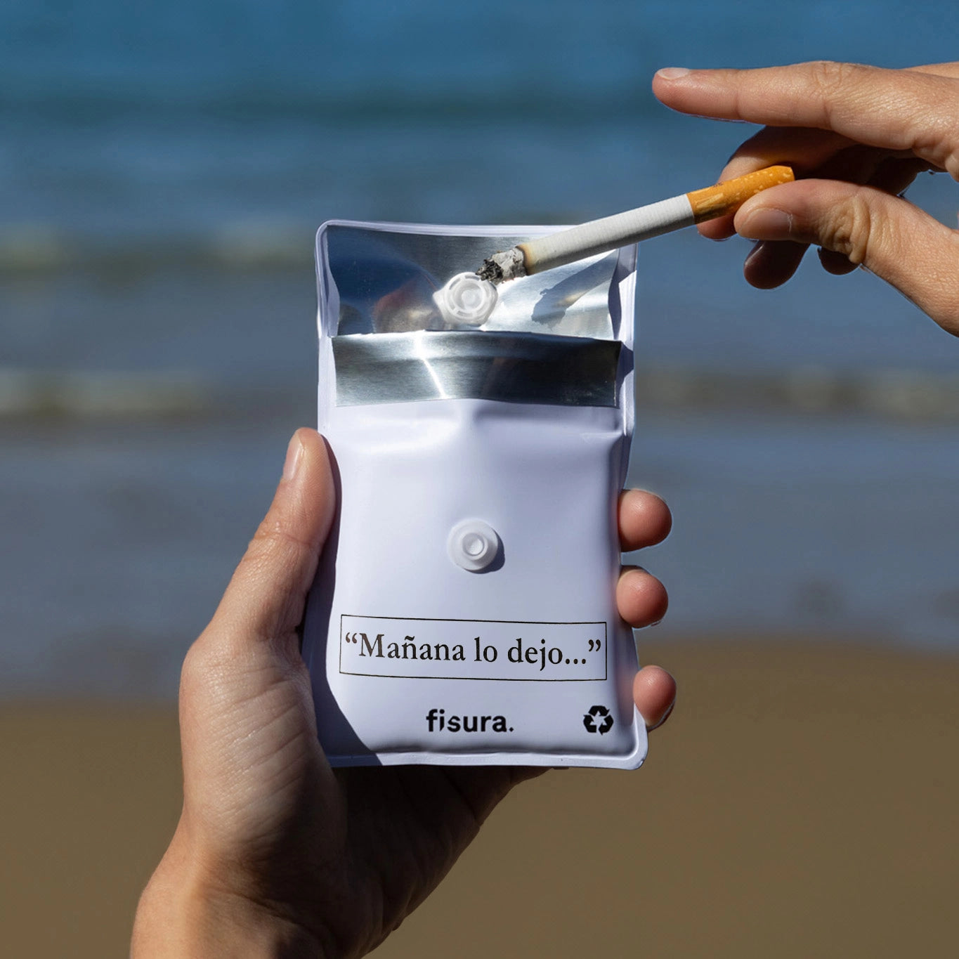 Cenicero portátil “Mañana lo dejo…”