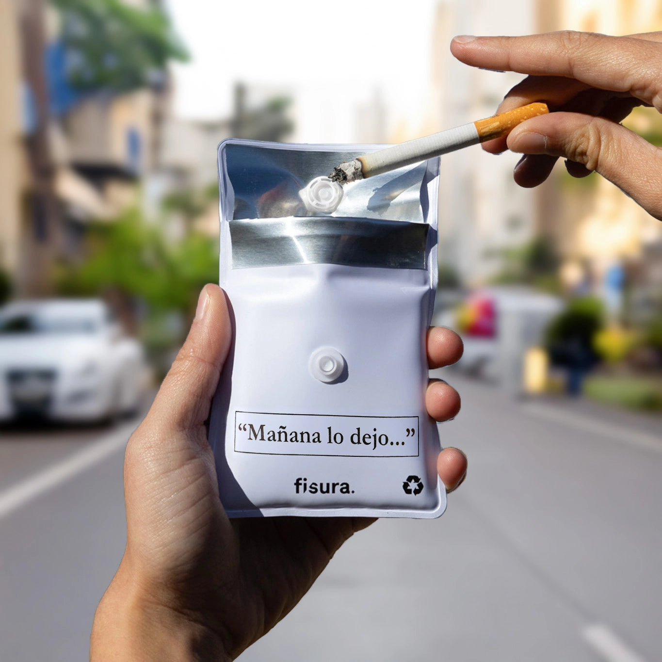 Cenicero portátil “Mañana lo dejo…”