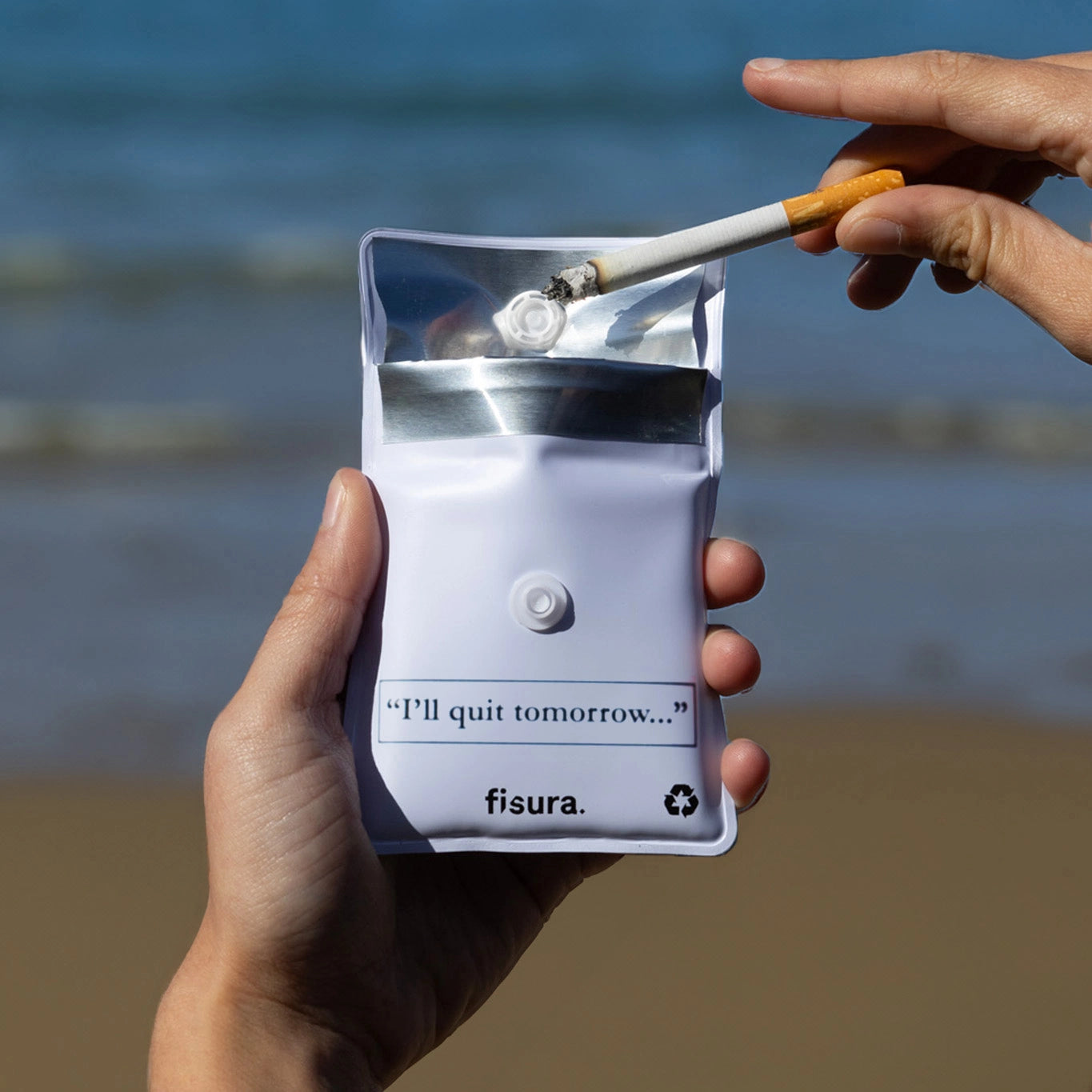 Cenicero portátil “I will quit tomorrow…”