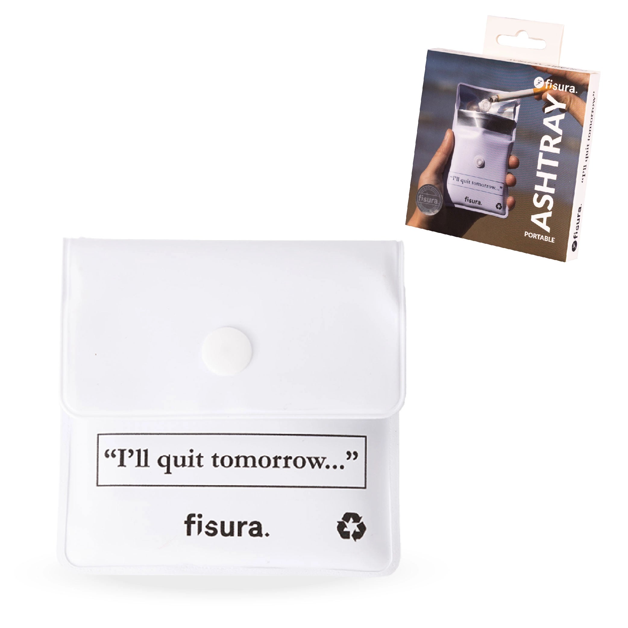 Cenicero portátil “I will quit tomorrow…”