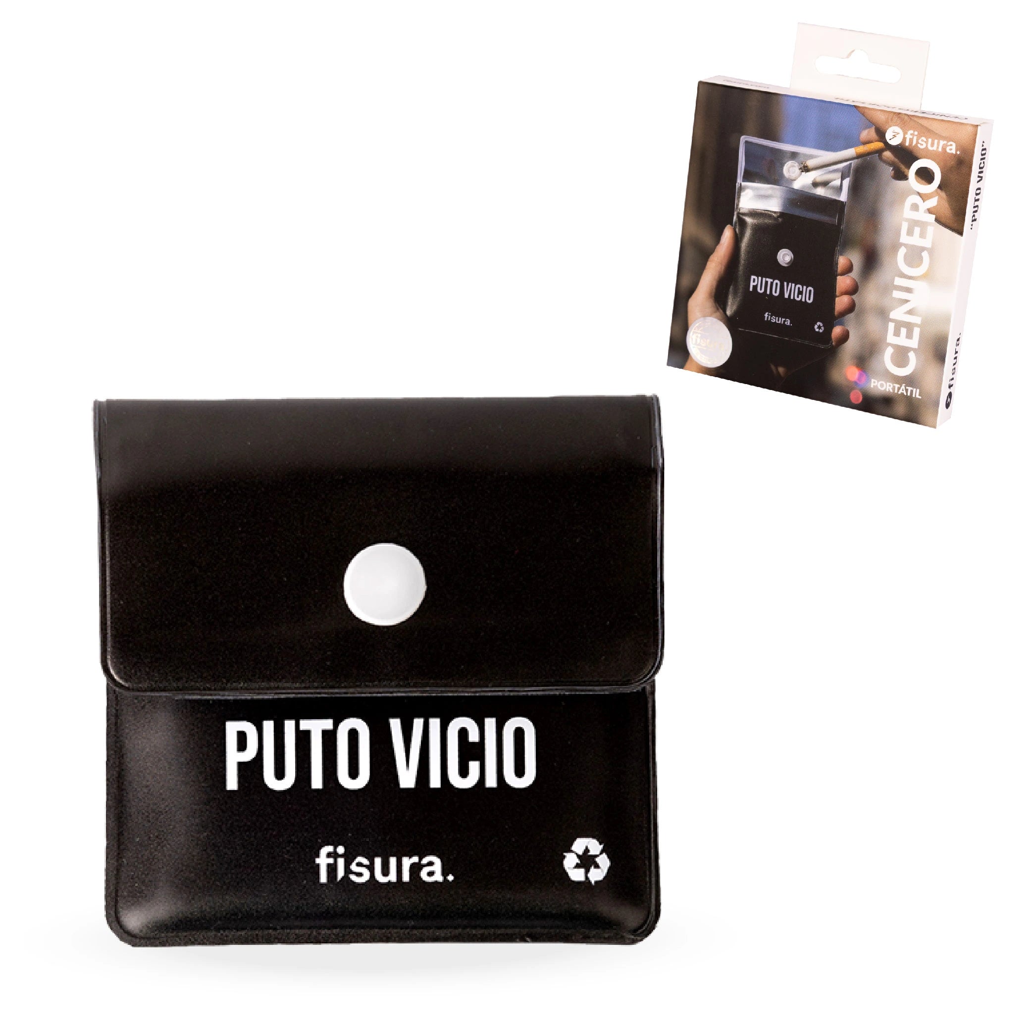 Cenicero portátil “Puto vicio”