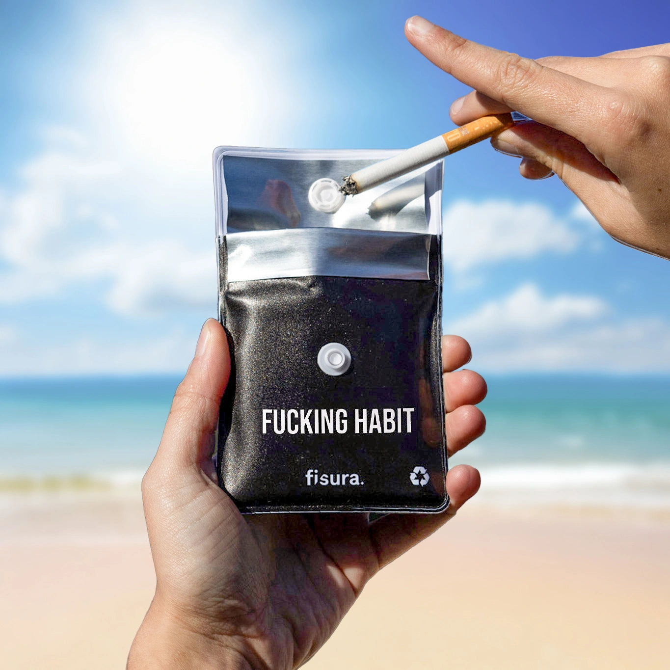 Cenicero portátil “Fucking habit”
