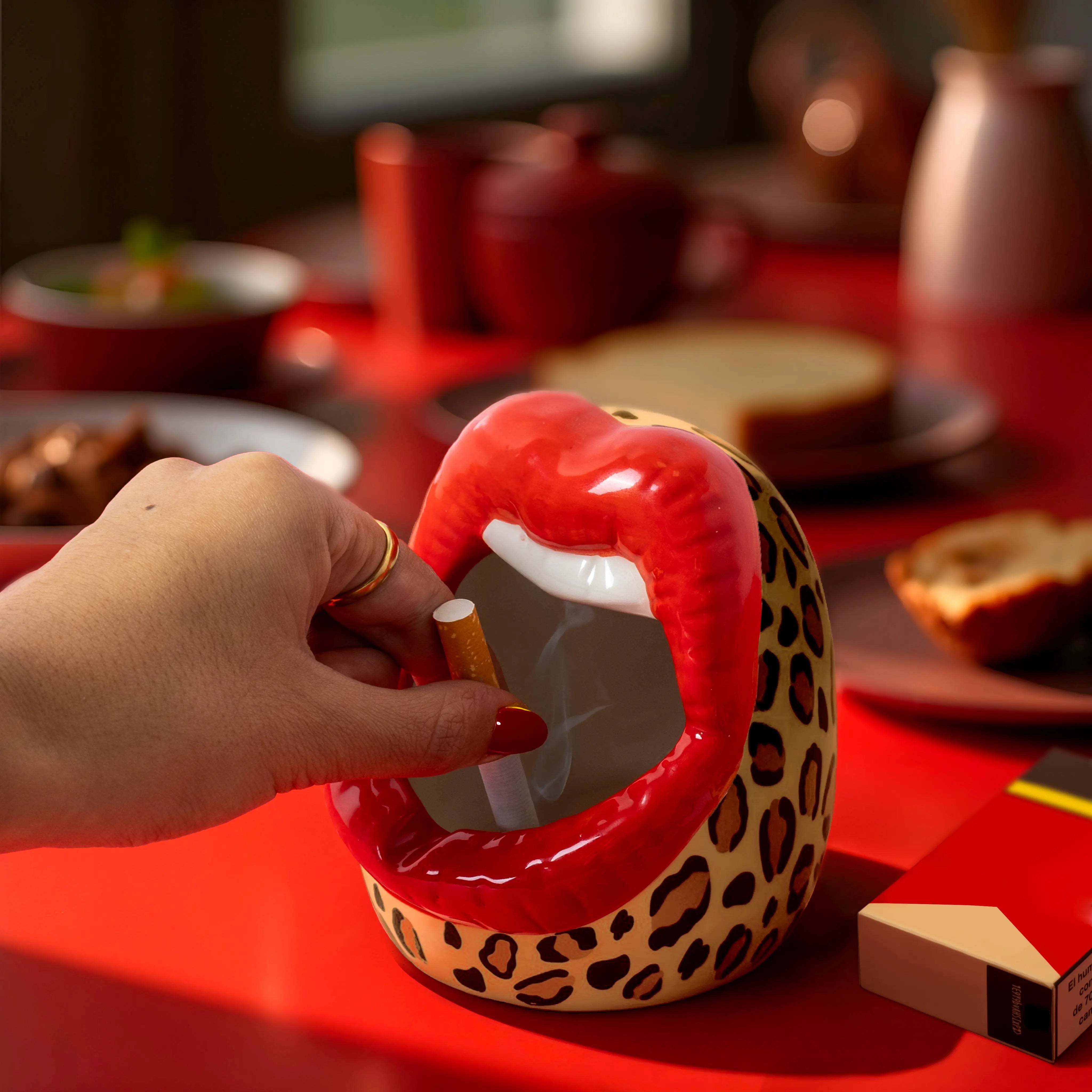 Cenicero boca “Leopardo”