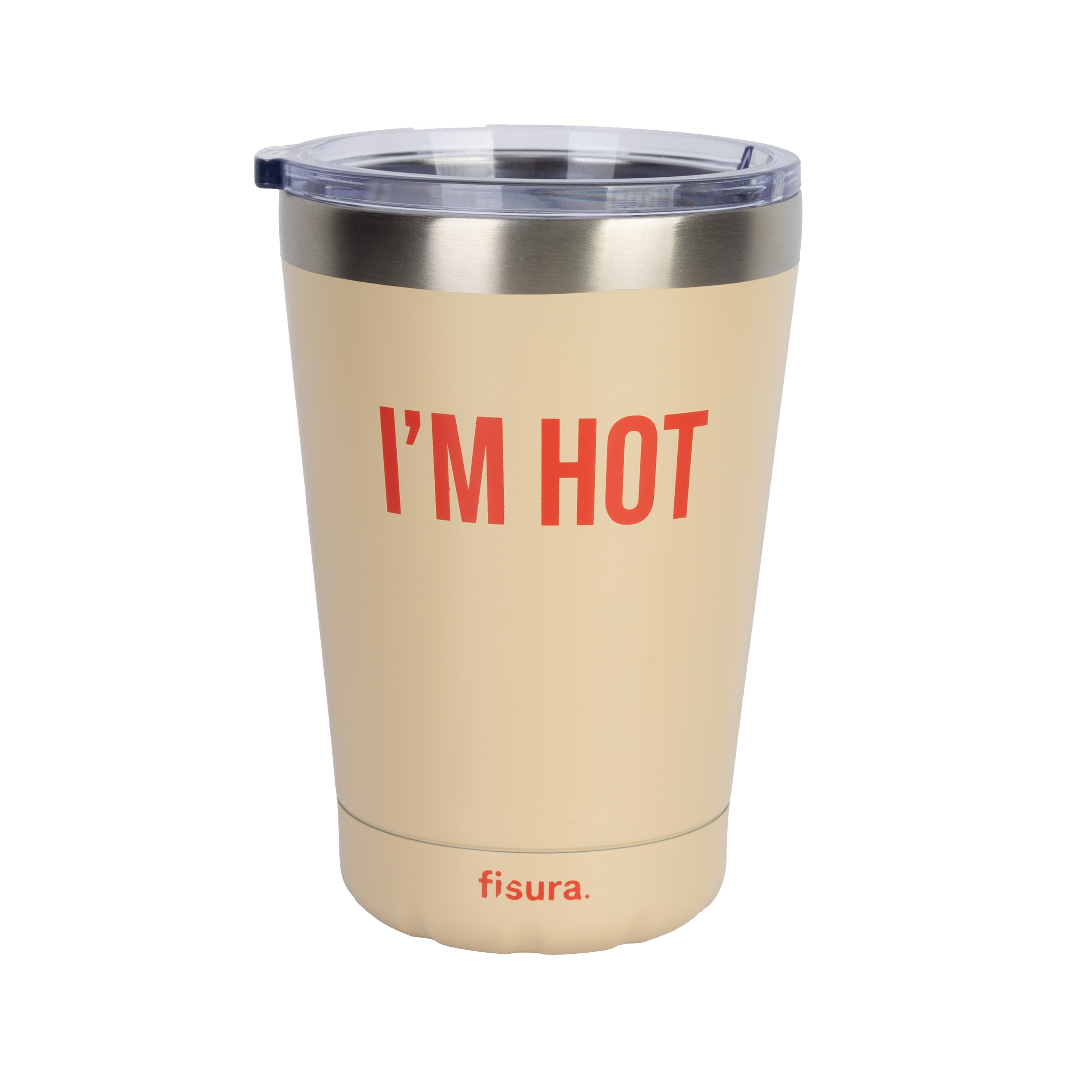 Vaso termo “I’m hot” beige