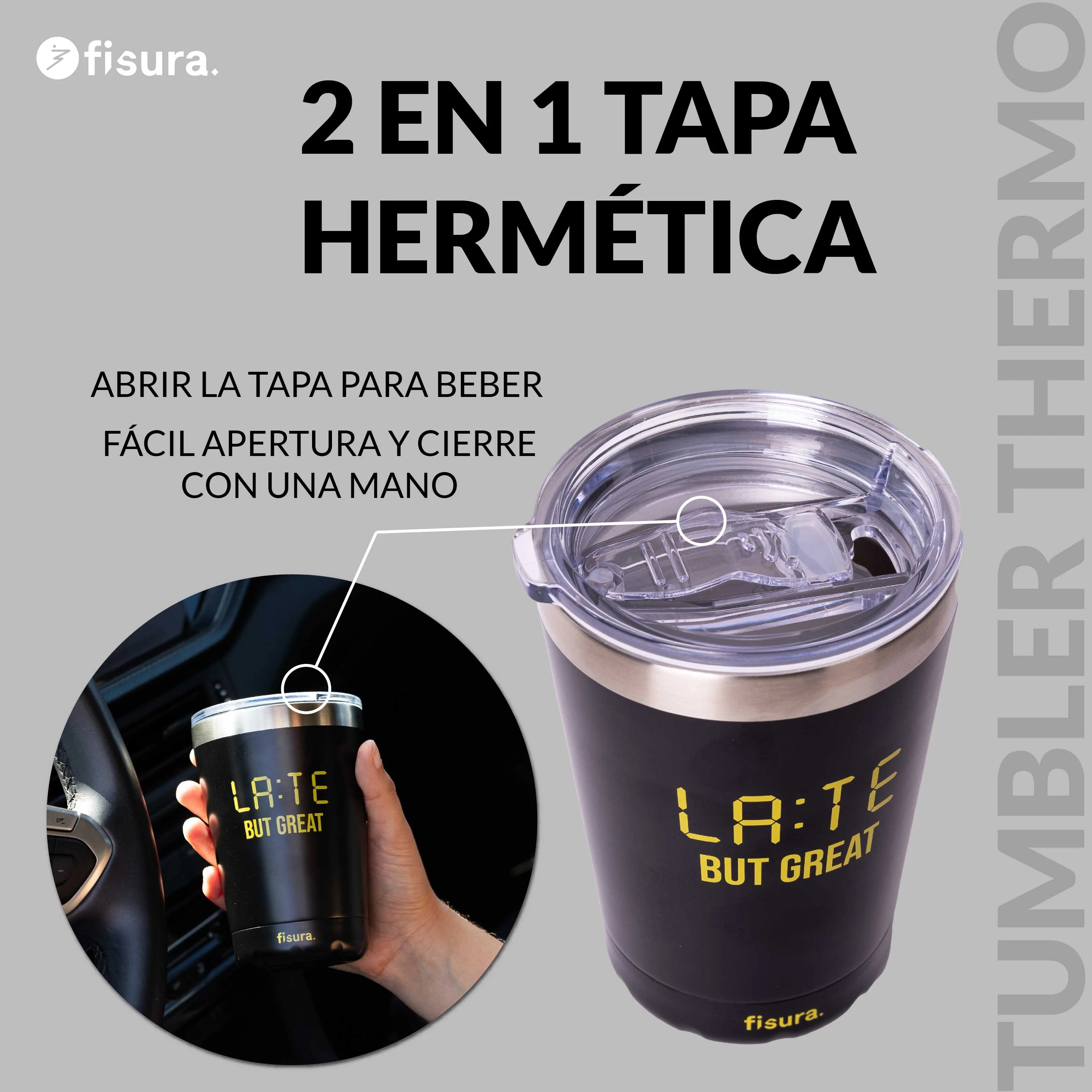 Vaso termo "Late but great"