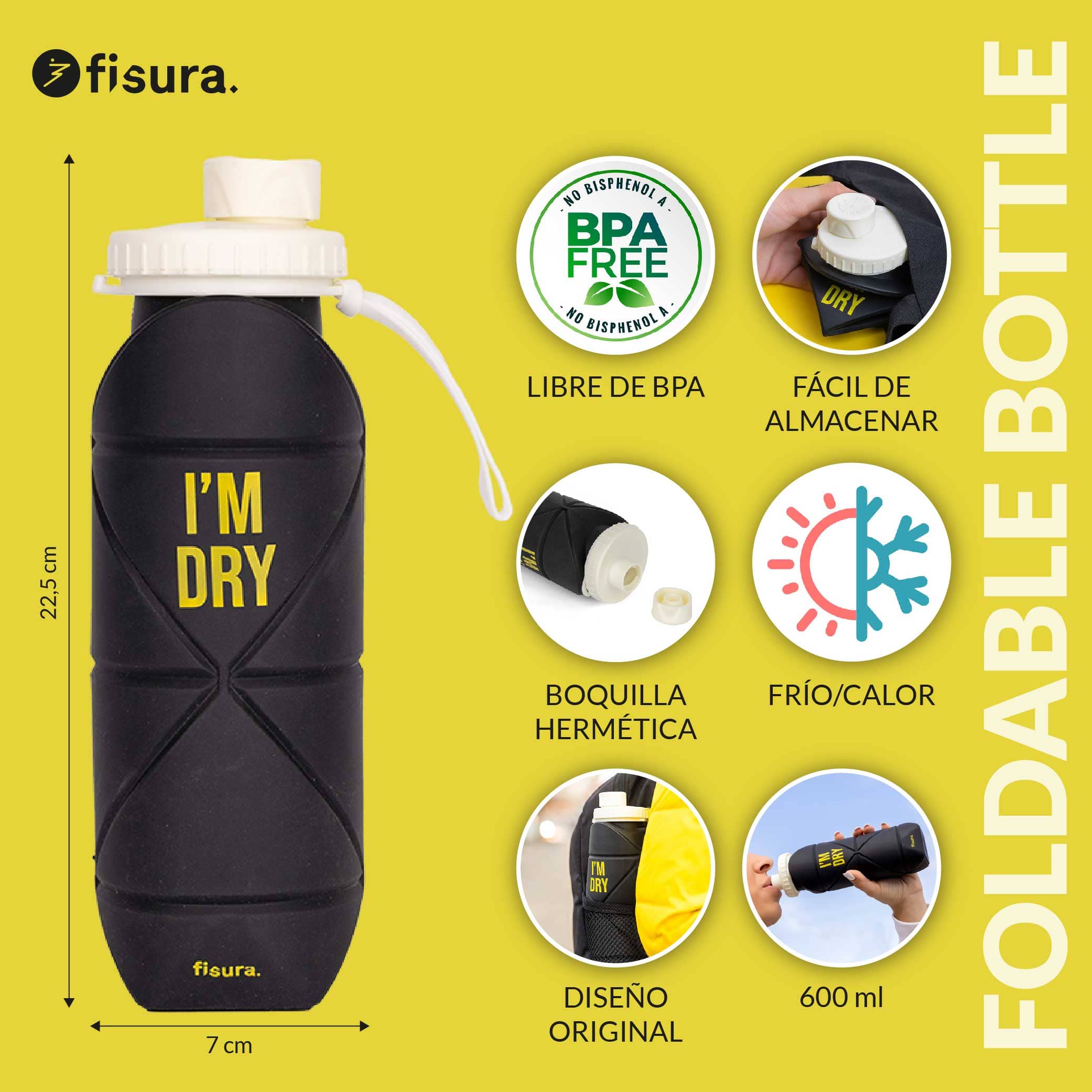 Botella plegable “I’m dry”
