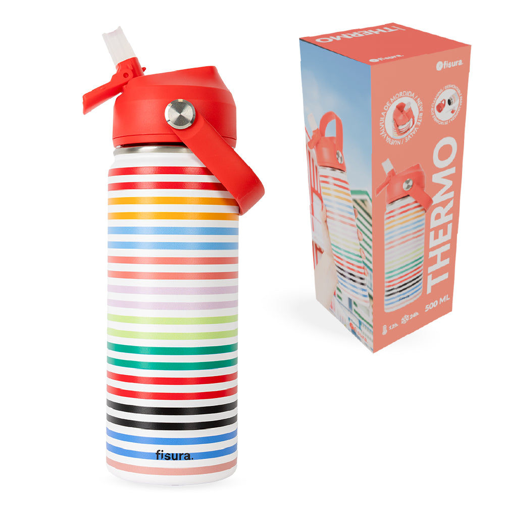 Thermoflasche „Streifen“