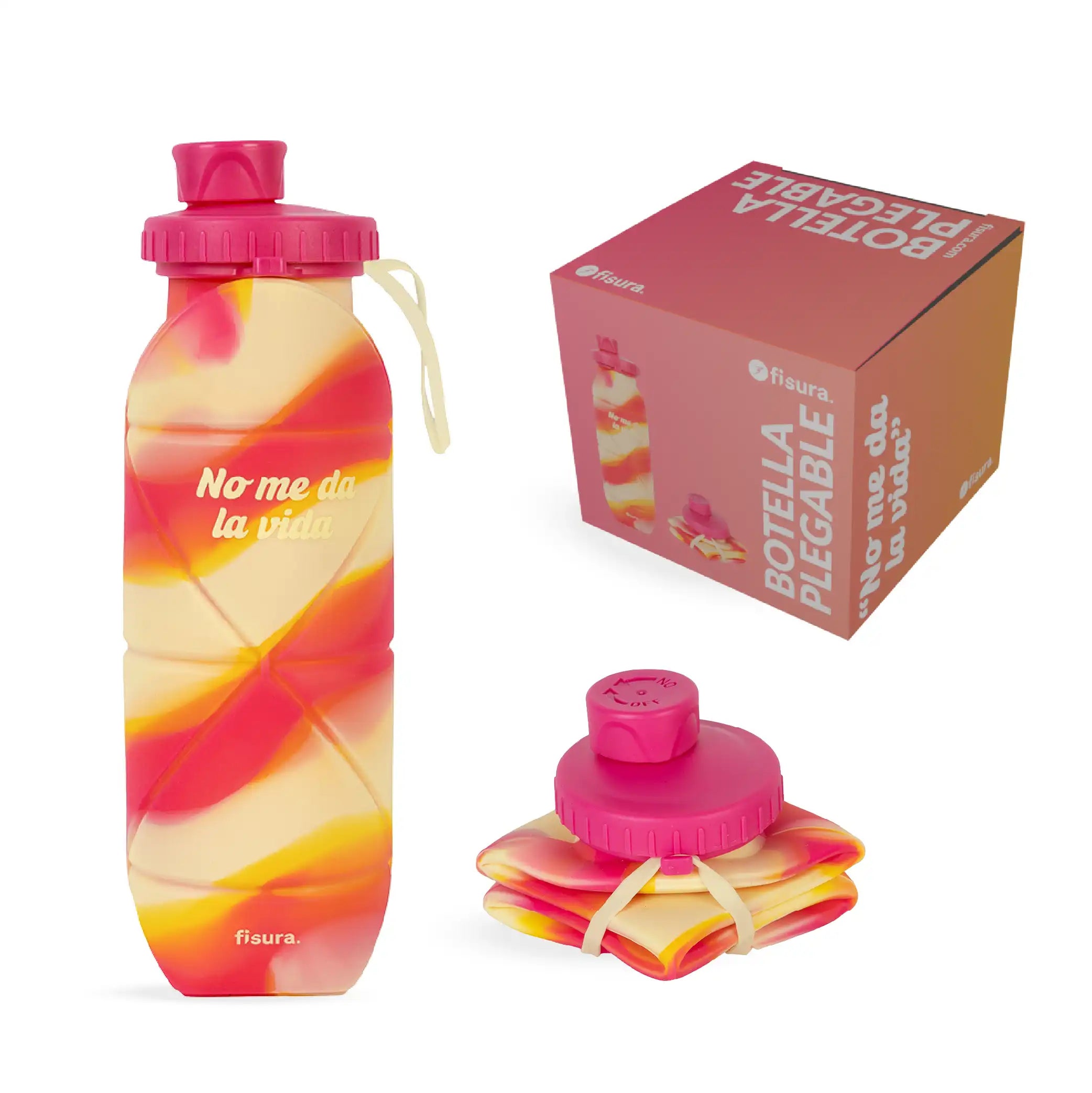 Botella plegable “No me da la vida"