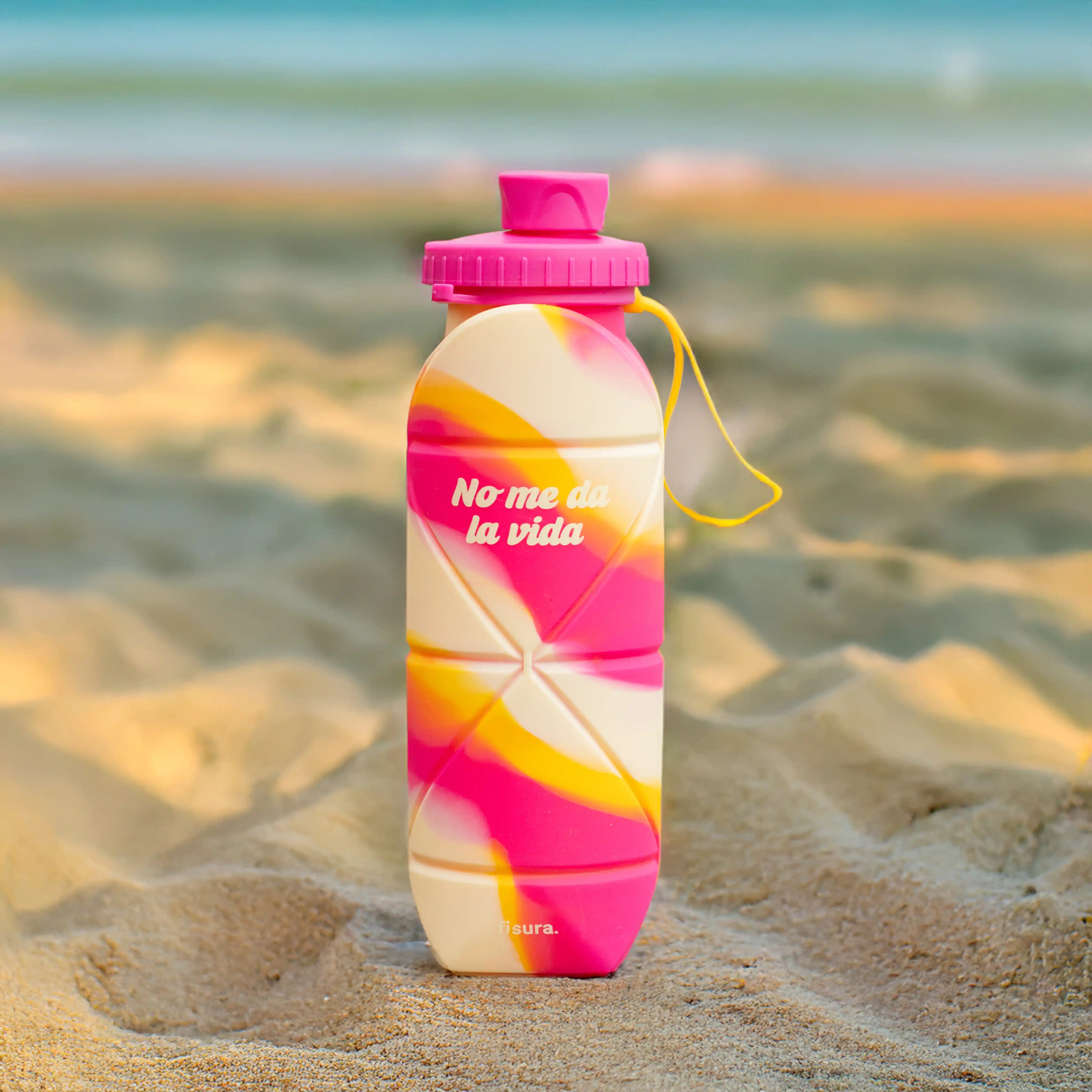 Botella plegable “No me da la vida"