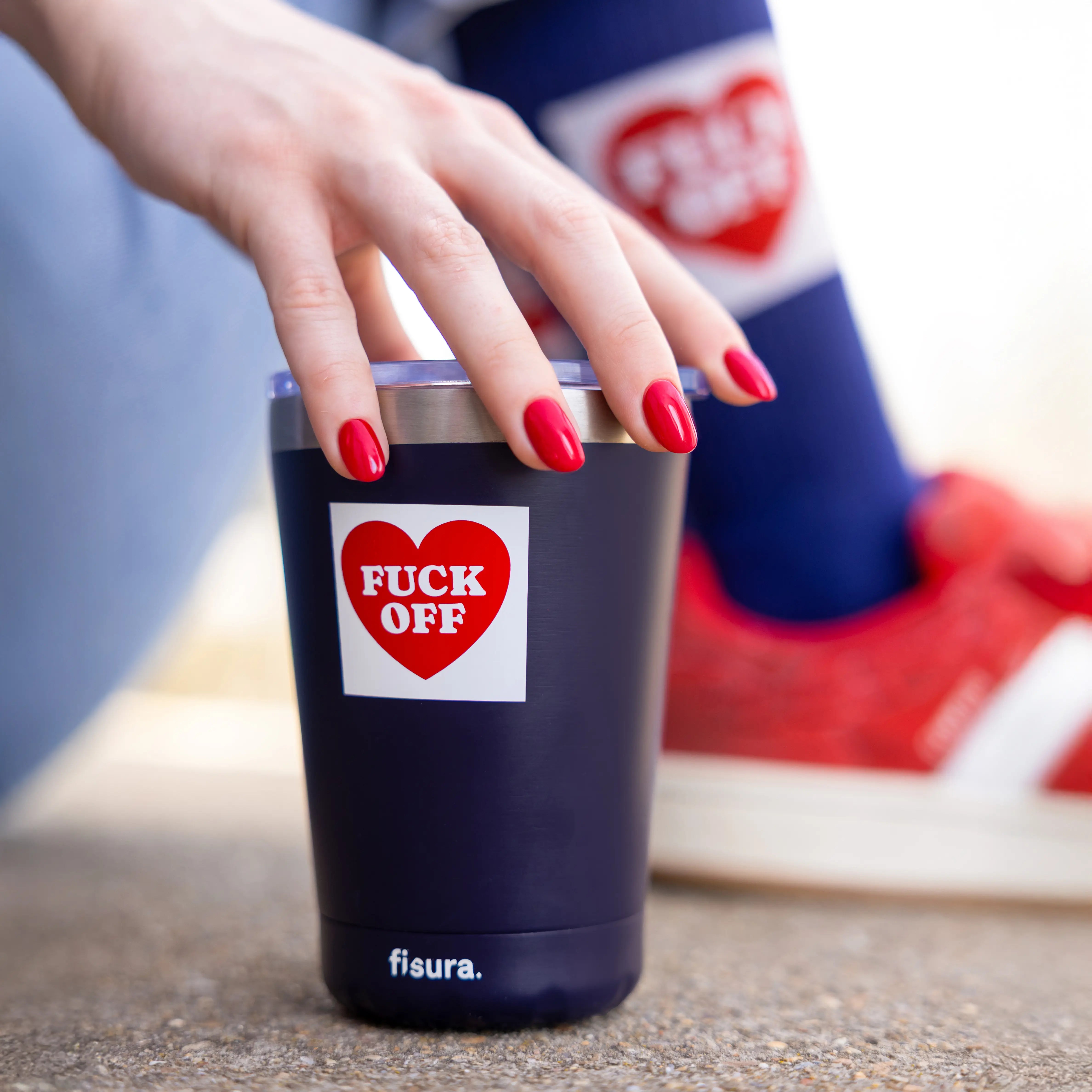 Vaso termo “Fuck off"