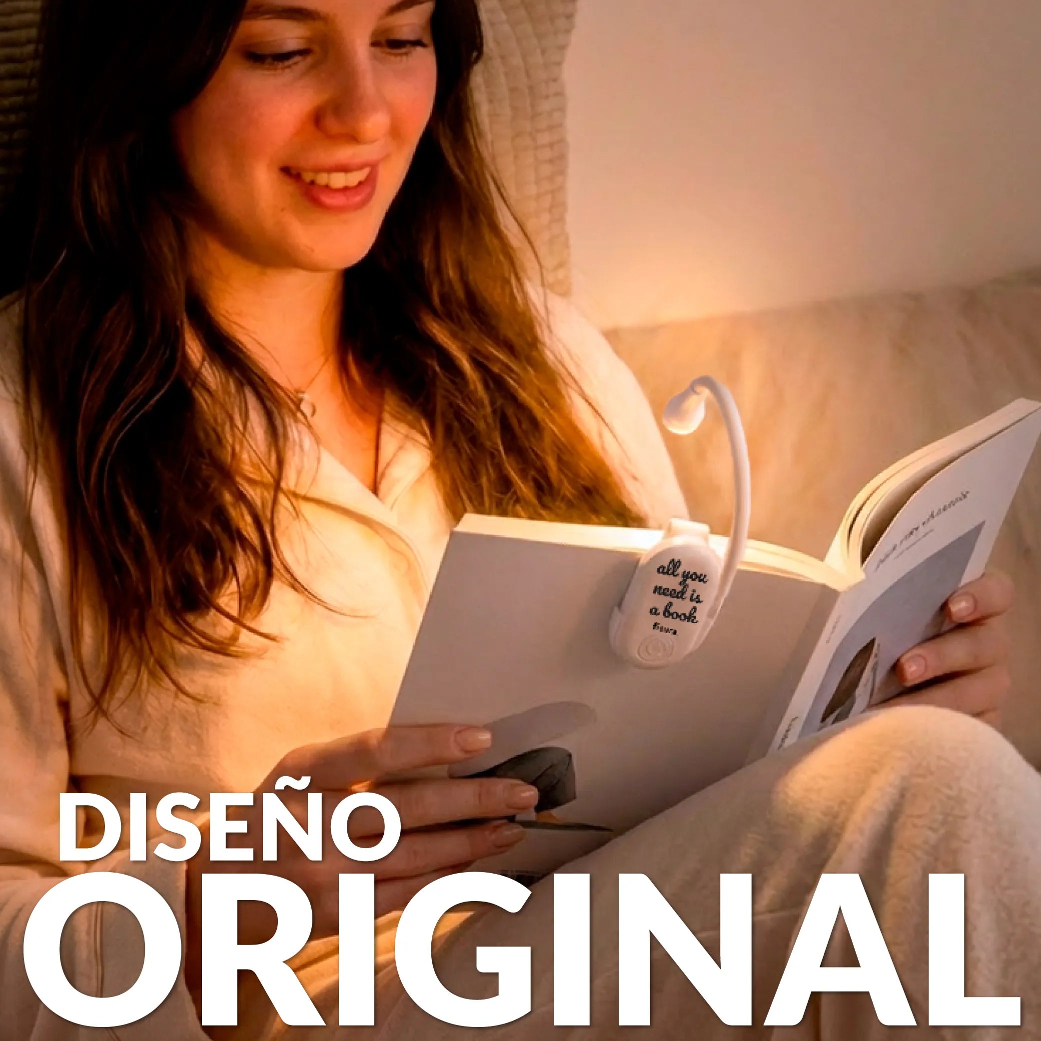 Lampe de lecture orientable “All you need is a book”
