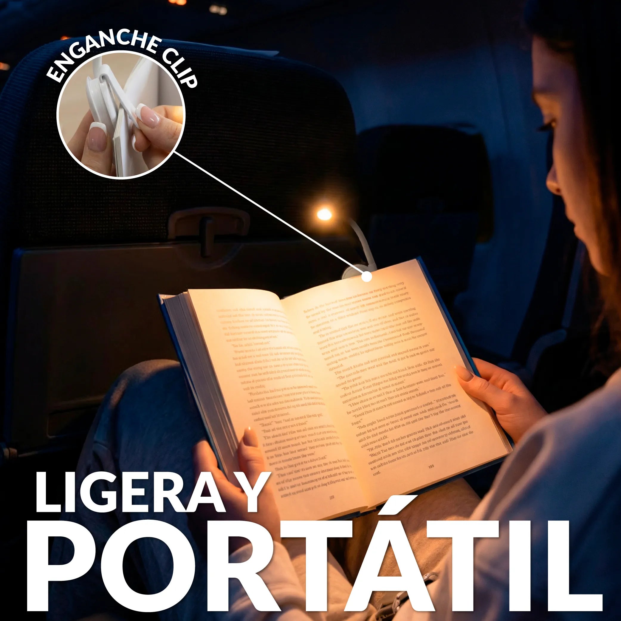 Lampe de lecture orientable “All you need is a book”