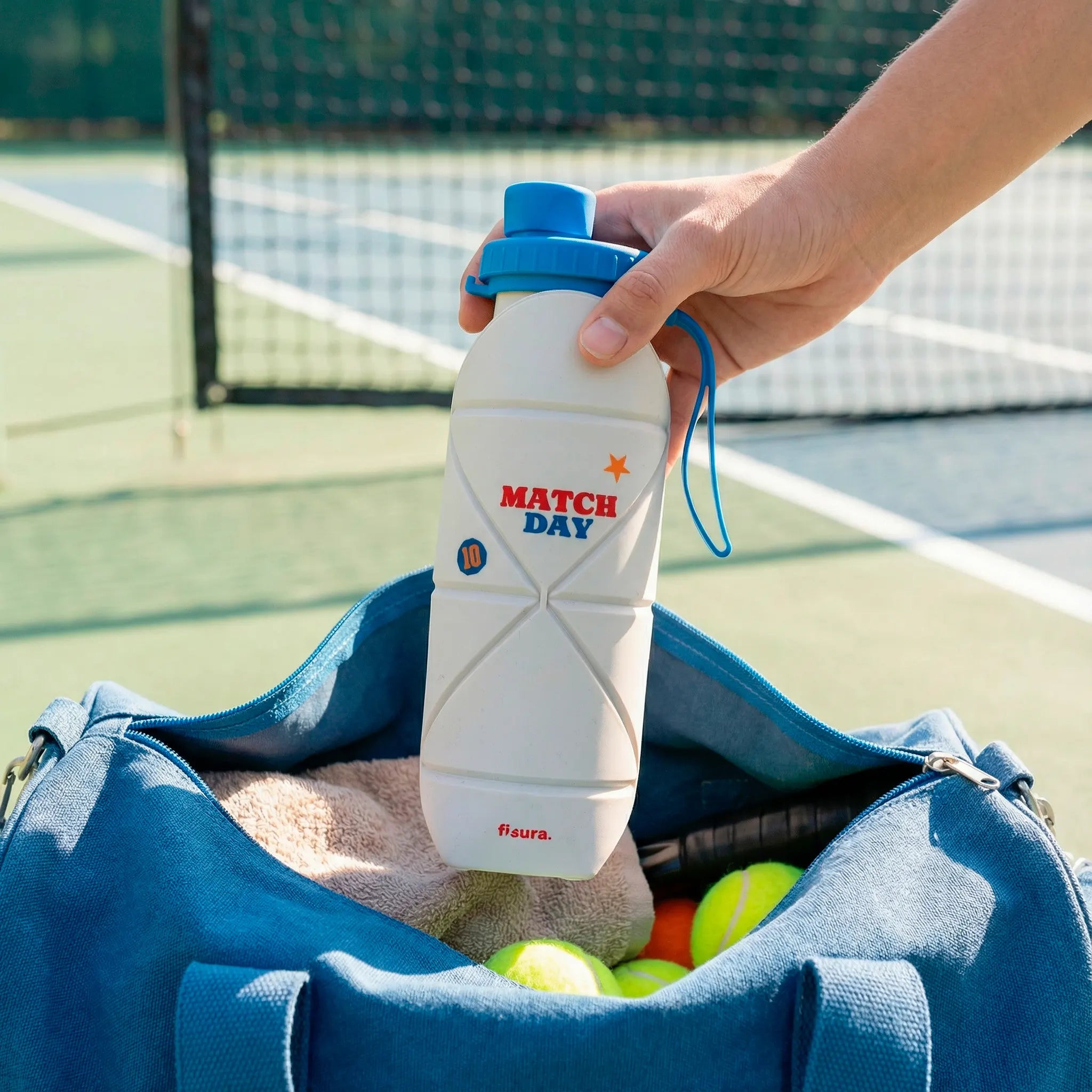 Botella plegable "Match day"