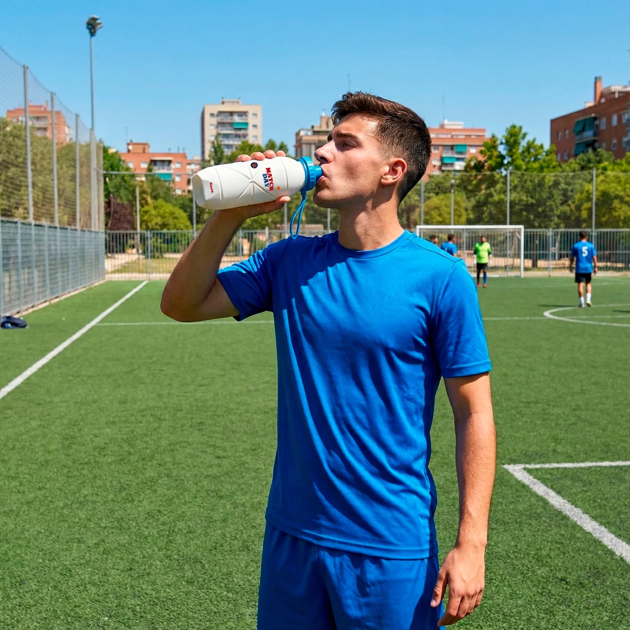 Botella plegable "Match day"