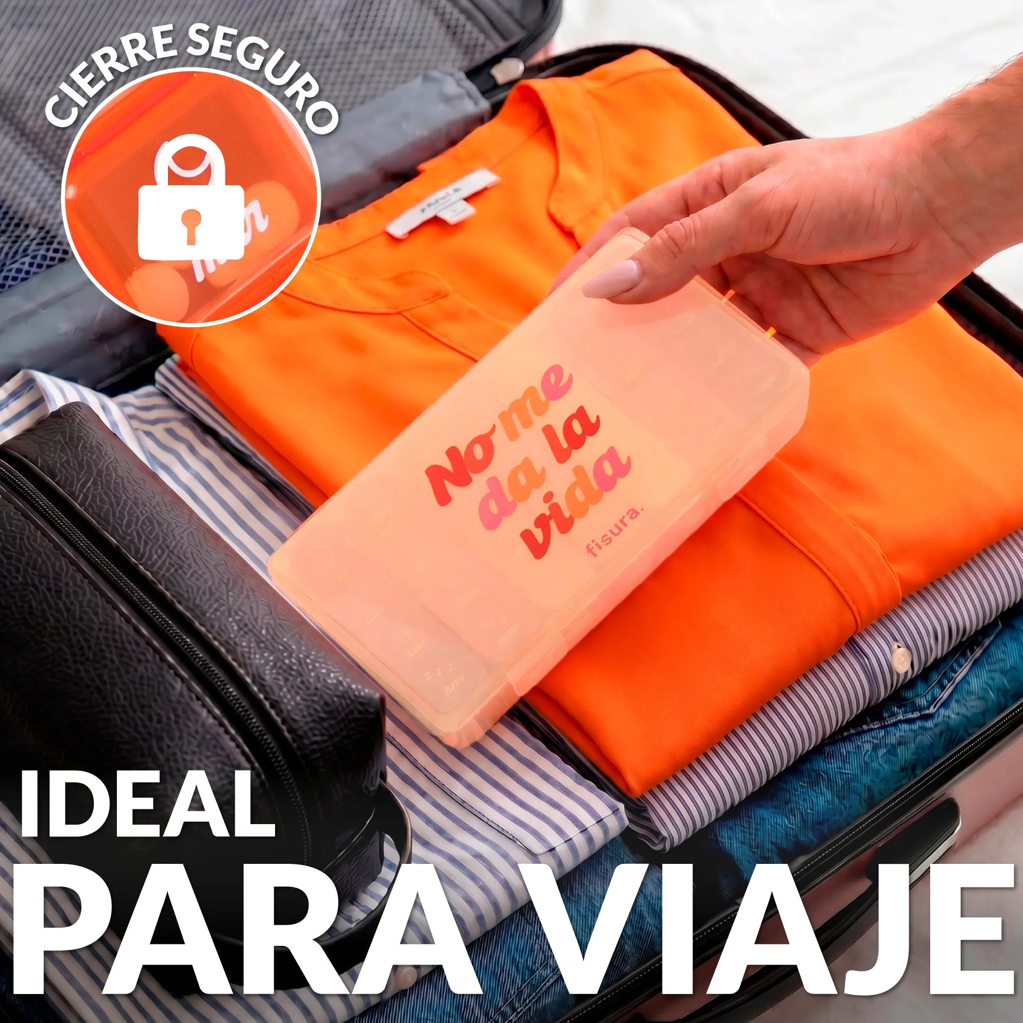 Pastillero "No me da la vida"