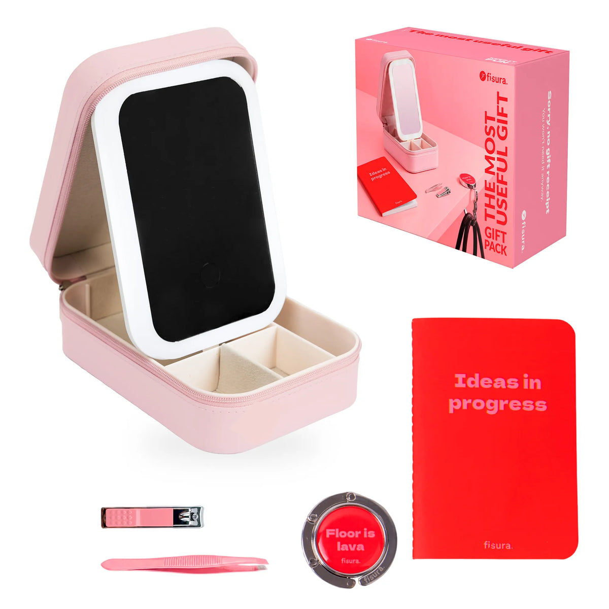 Pack regalo "The most useful gift" rosa