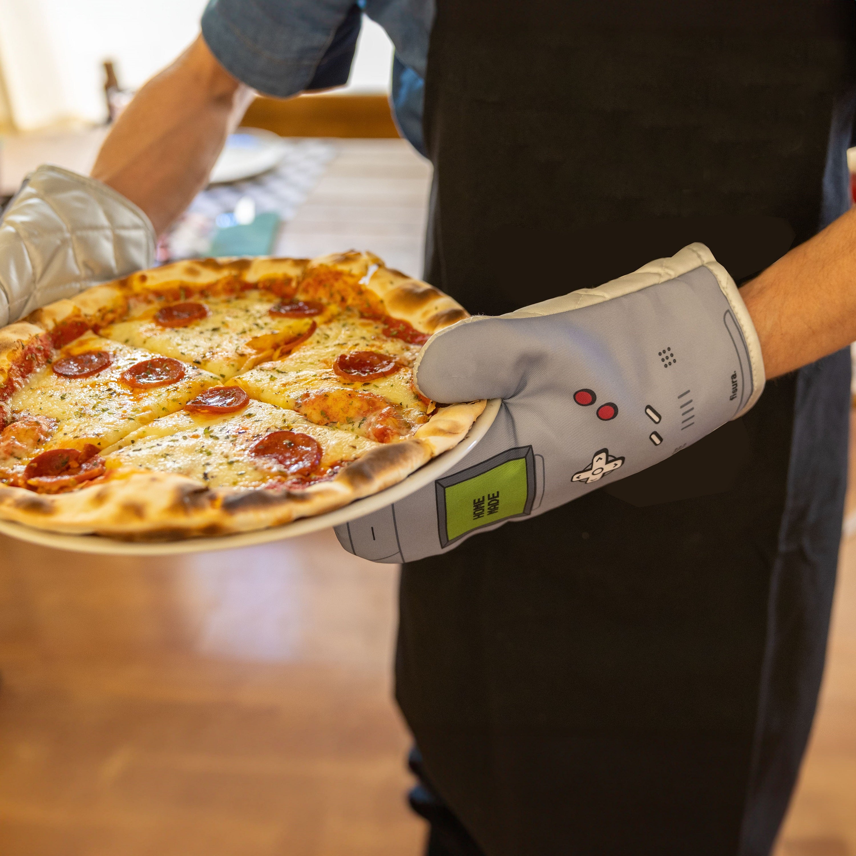 Manoplas cocina “gamer”