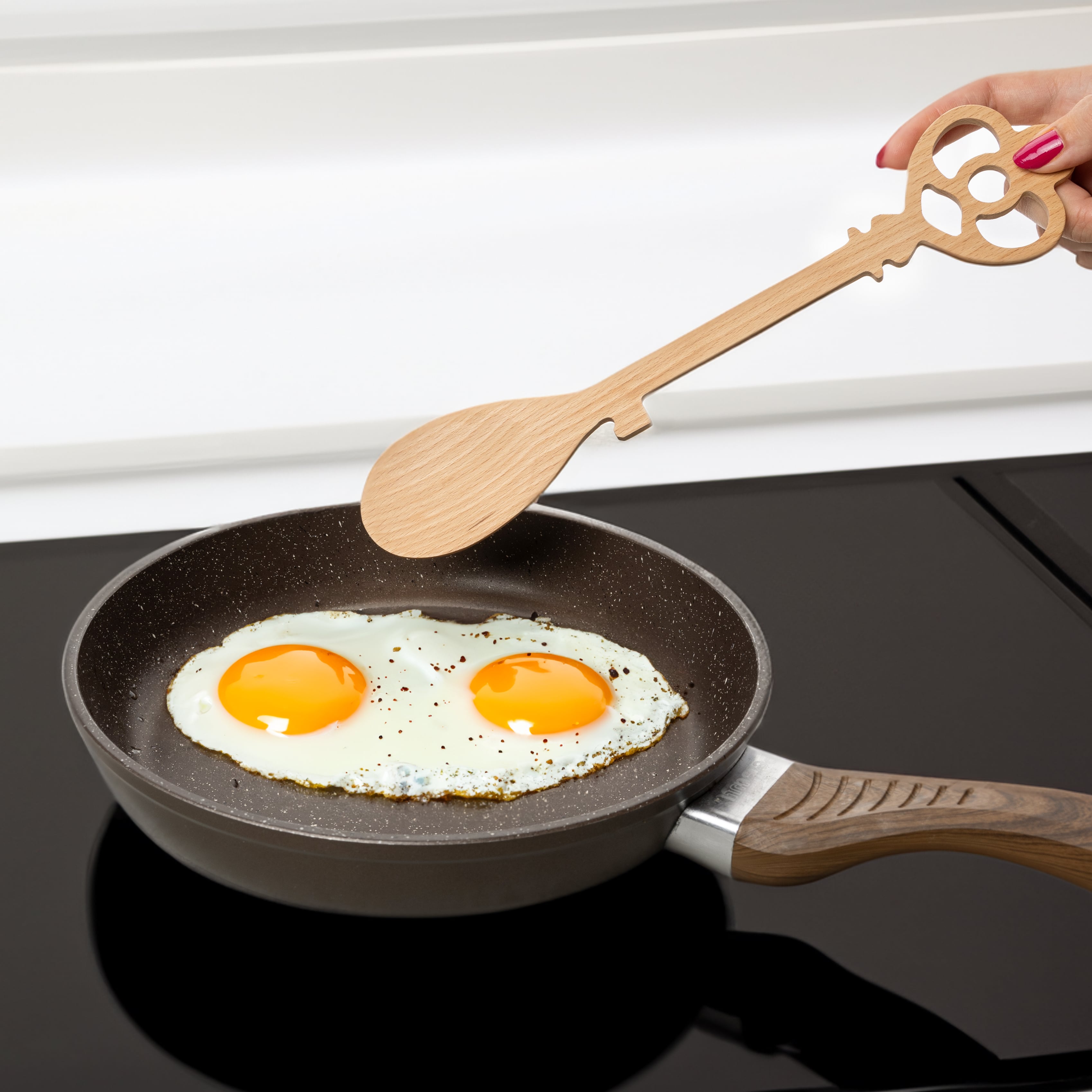 Cucharas de madera “llave castillo” (pack de 2)