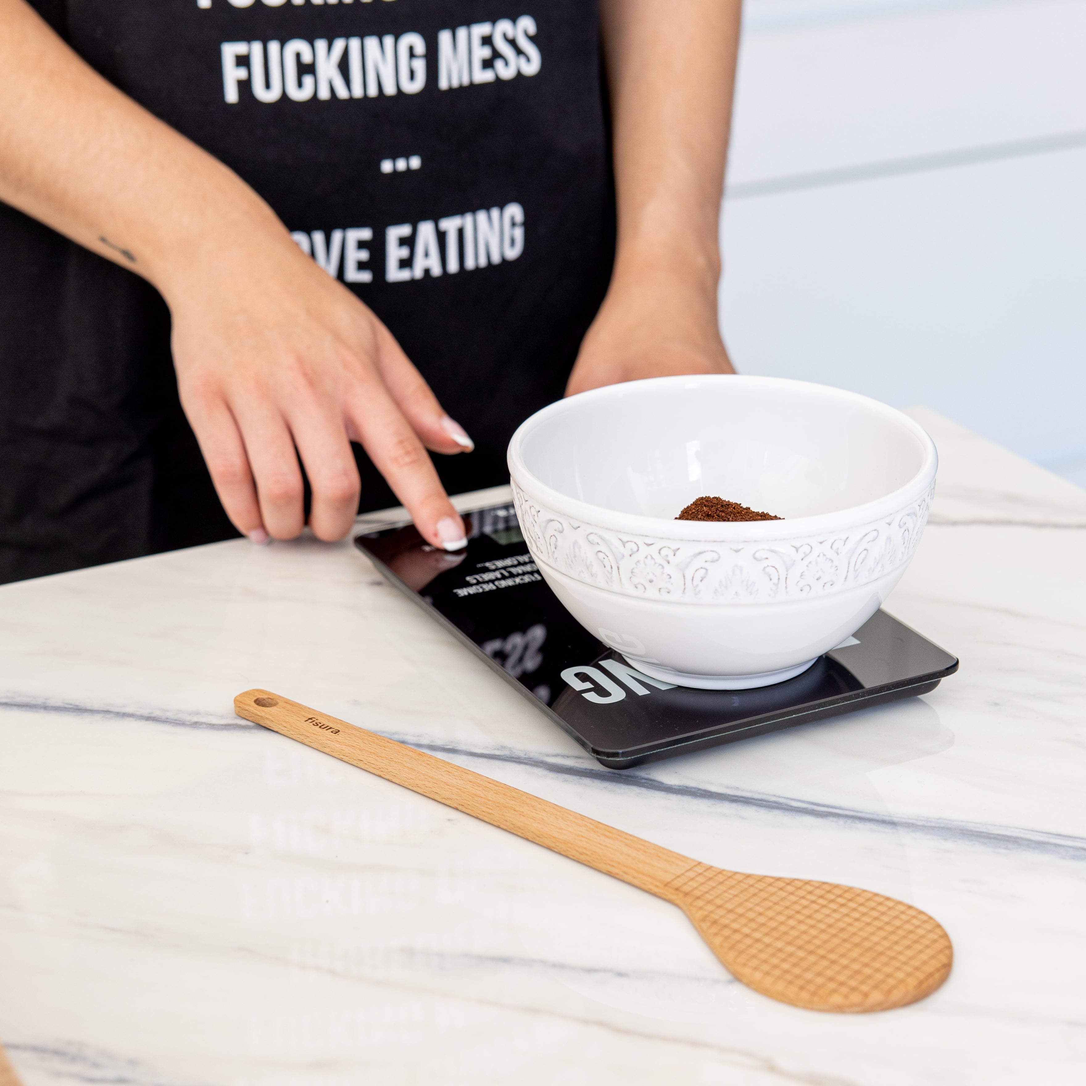Báscula digital de cocina "fucking diet"
