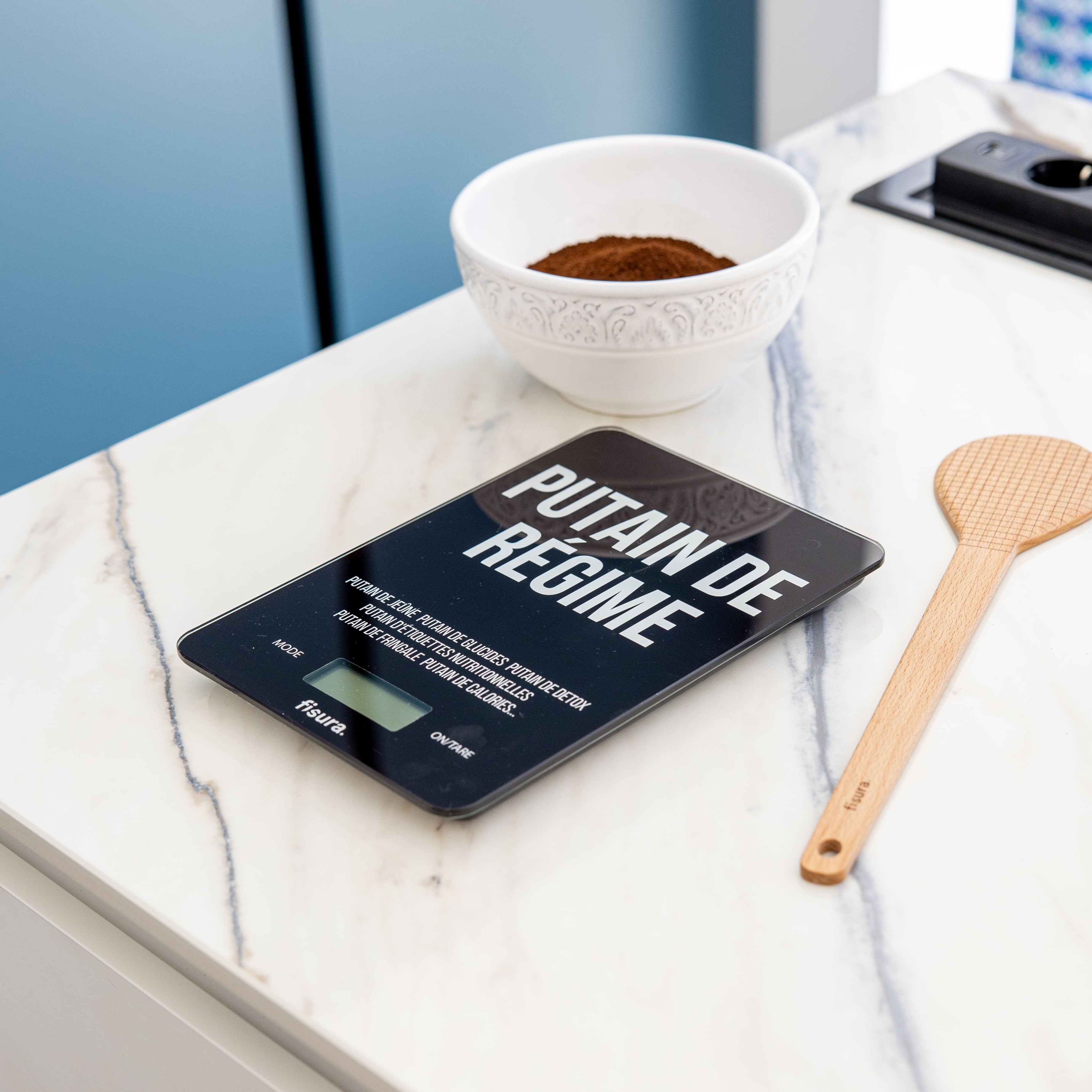Báscula digital de cocina "putain de régime"
