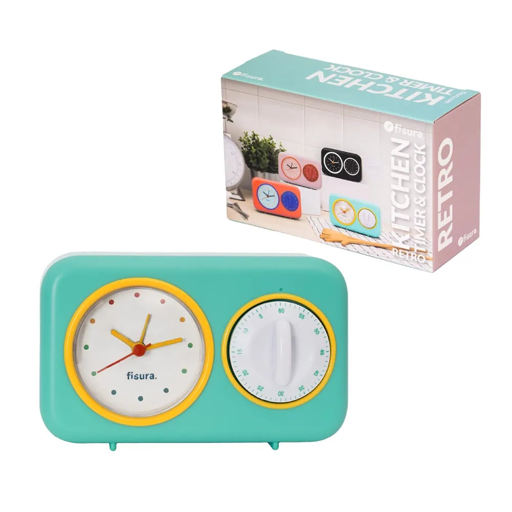 Timer da cucina retrò verde