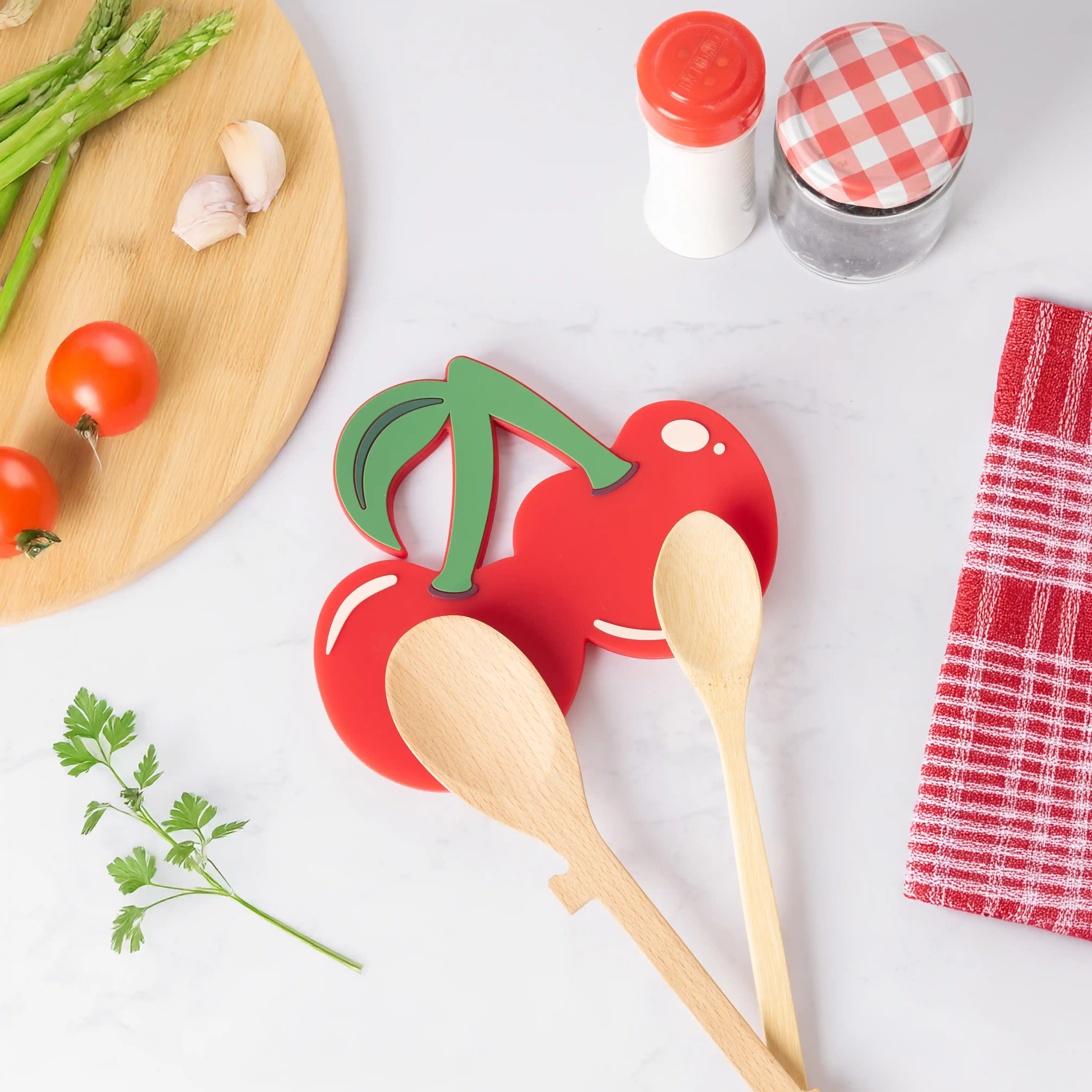 Reposa cucharas “Cerezas”