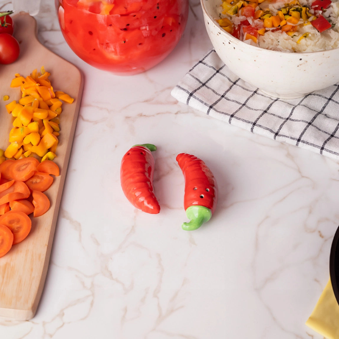 Salero y pimentero “Chilli”