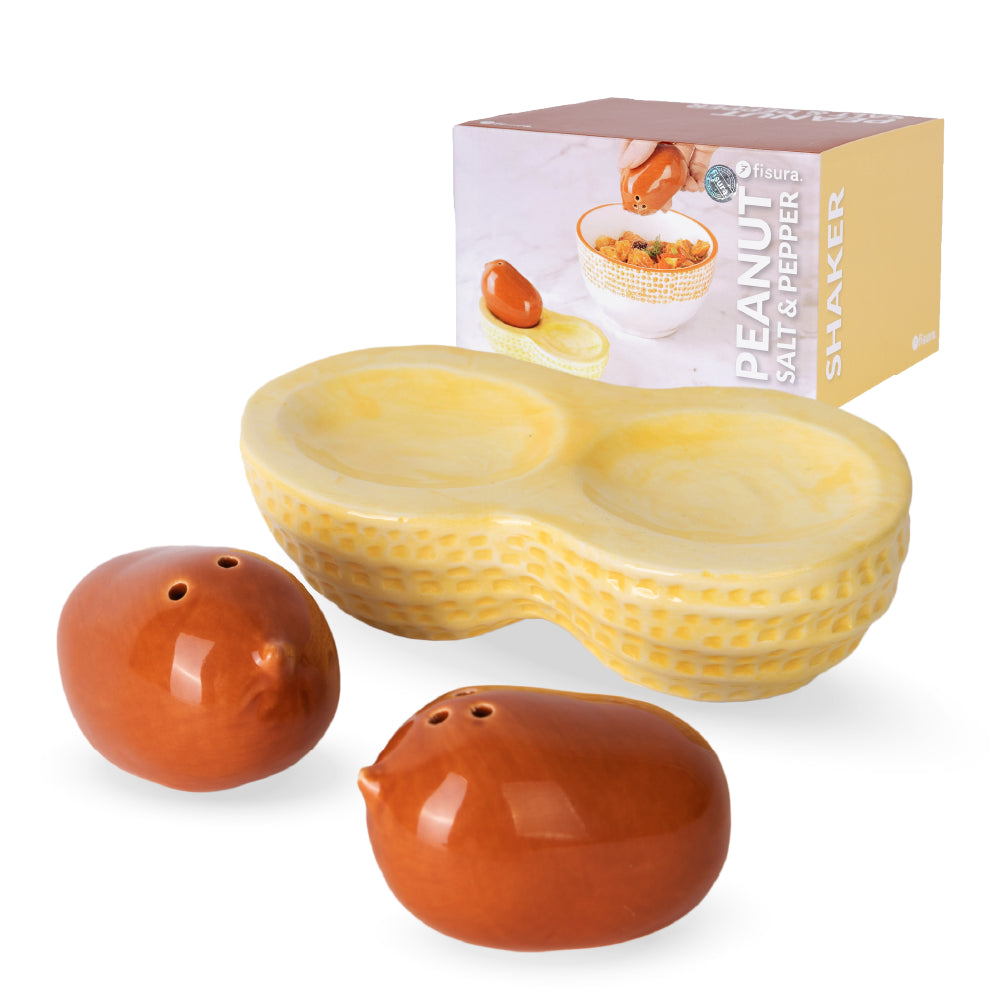 Salero y pimentero “Cacahuete”