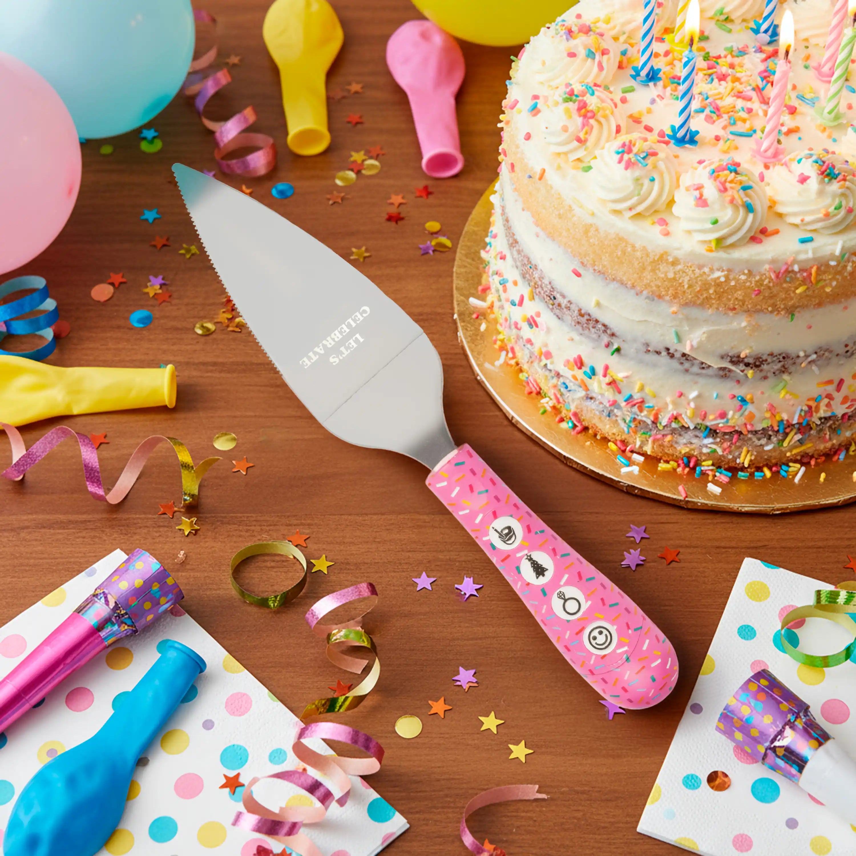 Cuchillo para tartas musical “Let’s celebrate”
