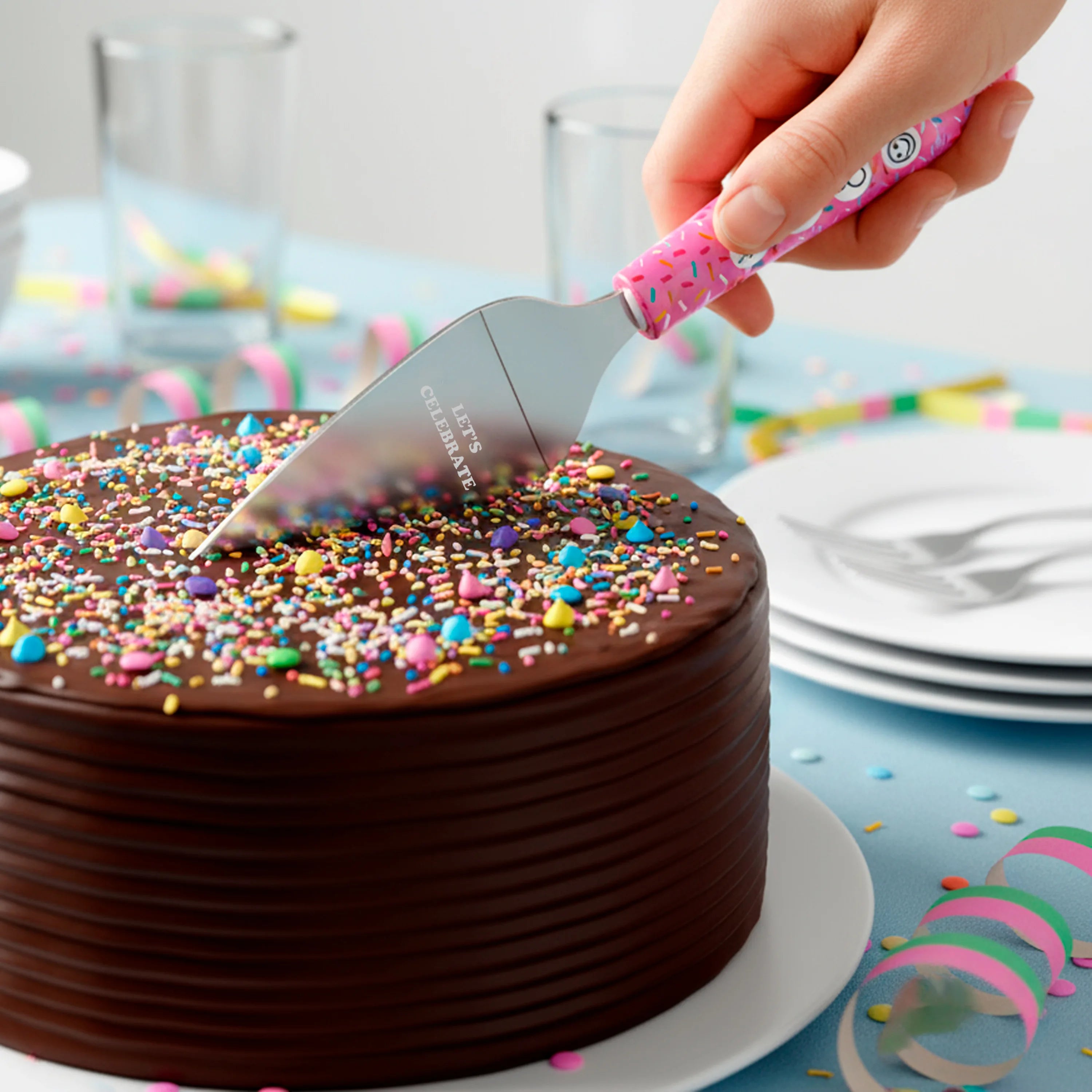Cuchillo para tartas musical “Let’s celebrate”
