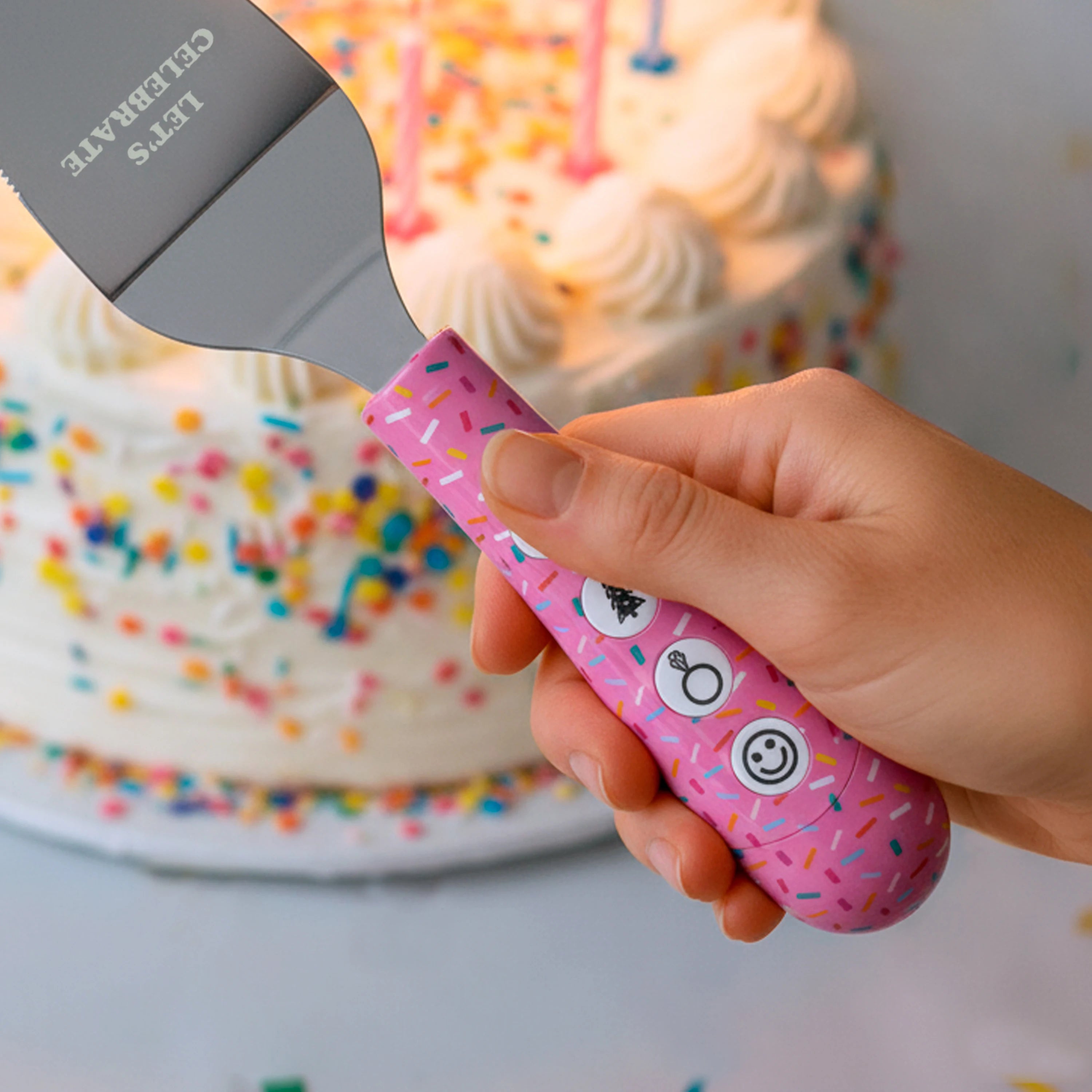 Cuchillo para tartas musical “Let’s celebrate”