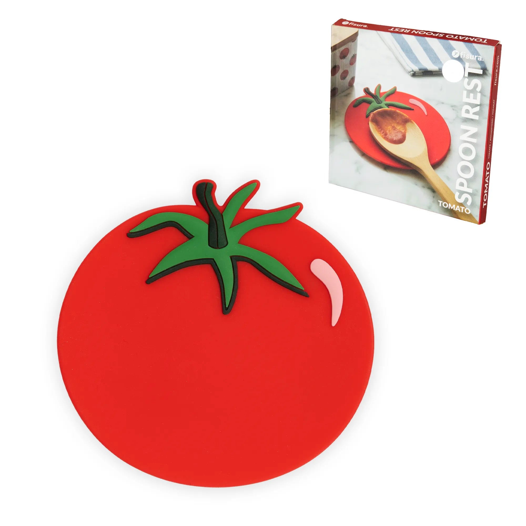Reposa cucharas tomate