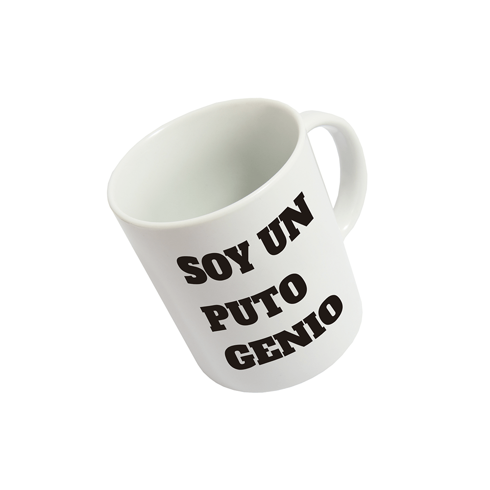 Taza 'Soy un Puto Genio'