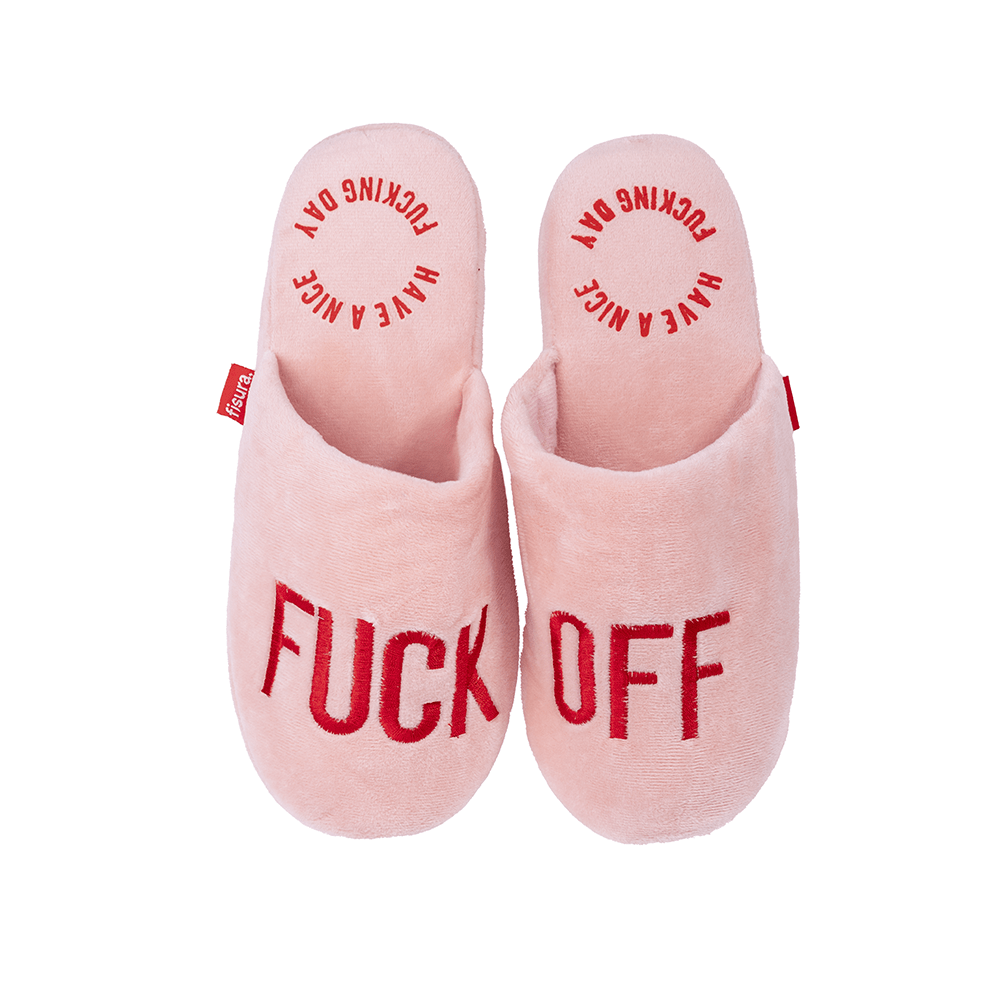 Zapatillas "Fuck Off" Rosa