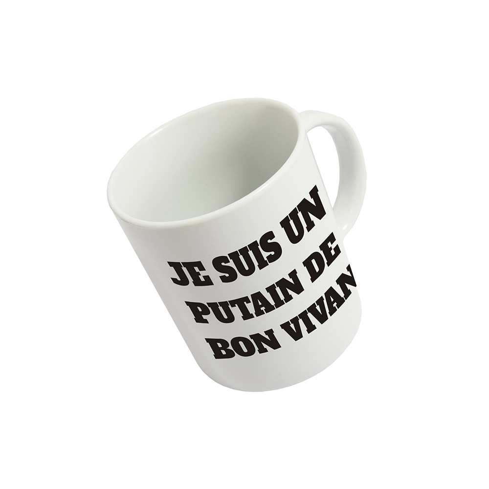Taza 'Je suis un Putain de Bon Vivant' FR