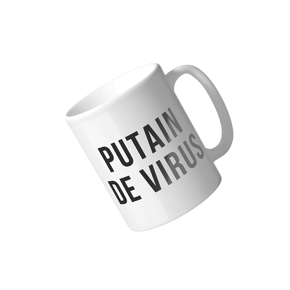Taza "Putain de Virus"