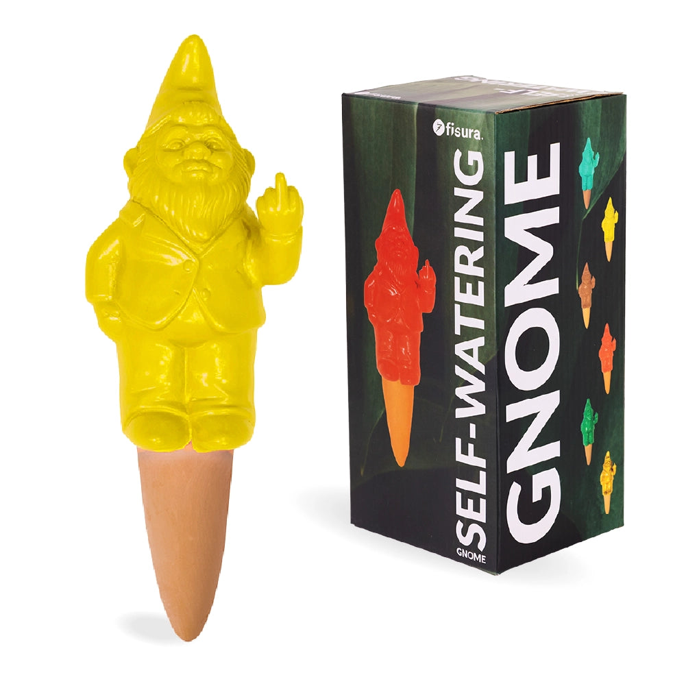 Autorriego gnomo amarillo