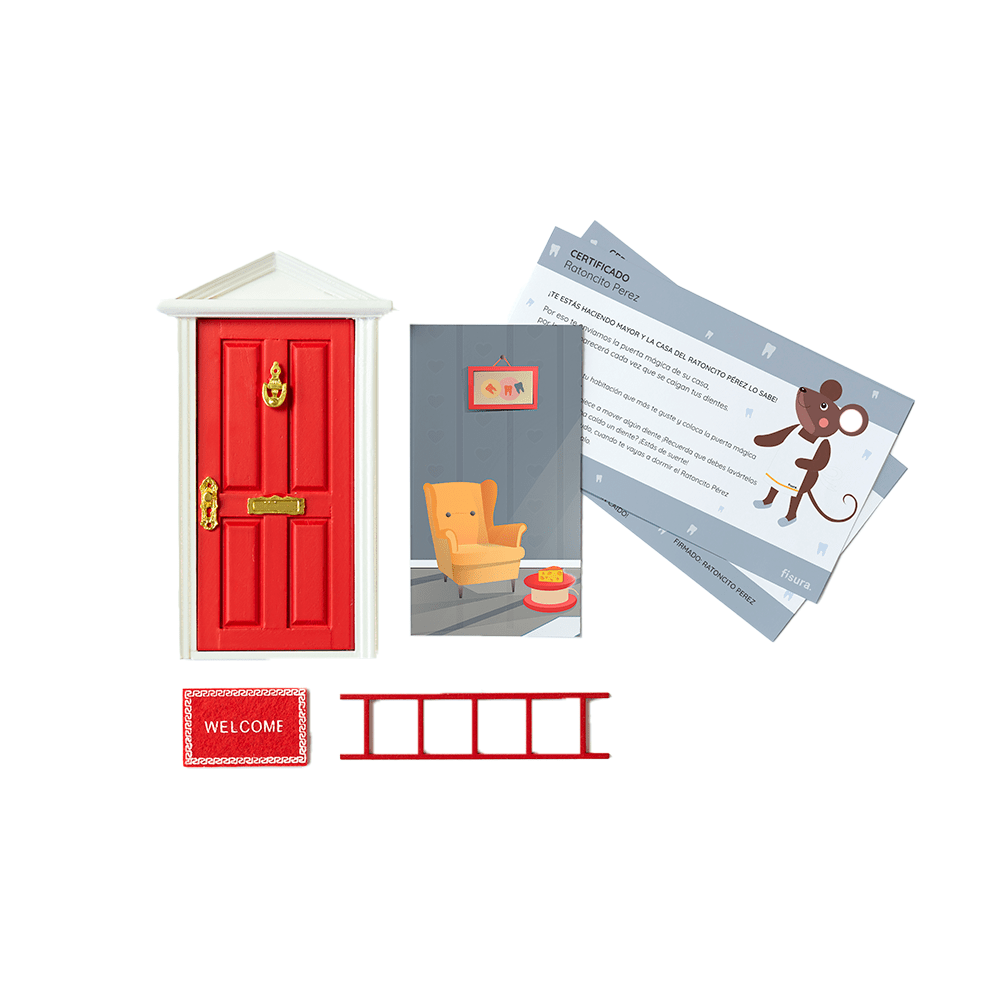 Puerta Ratoncito Pérez roja