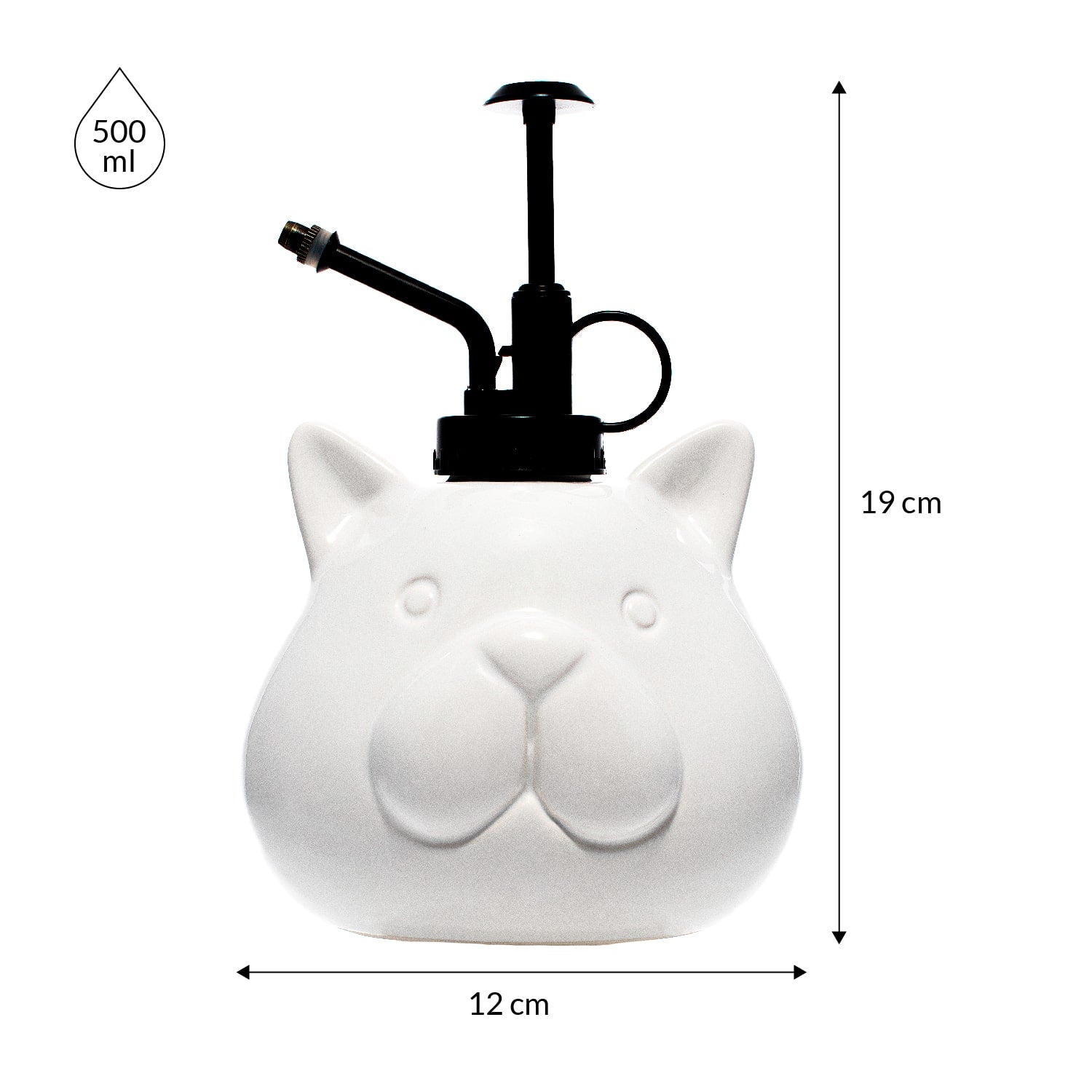 Pulverizador para plantas “gato” blanco