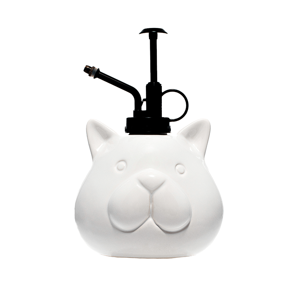 Pulverizador para plantas “gato” blanco
