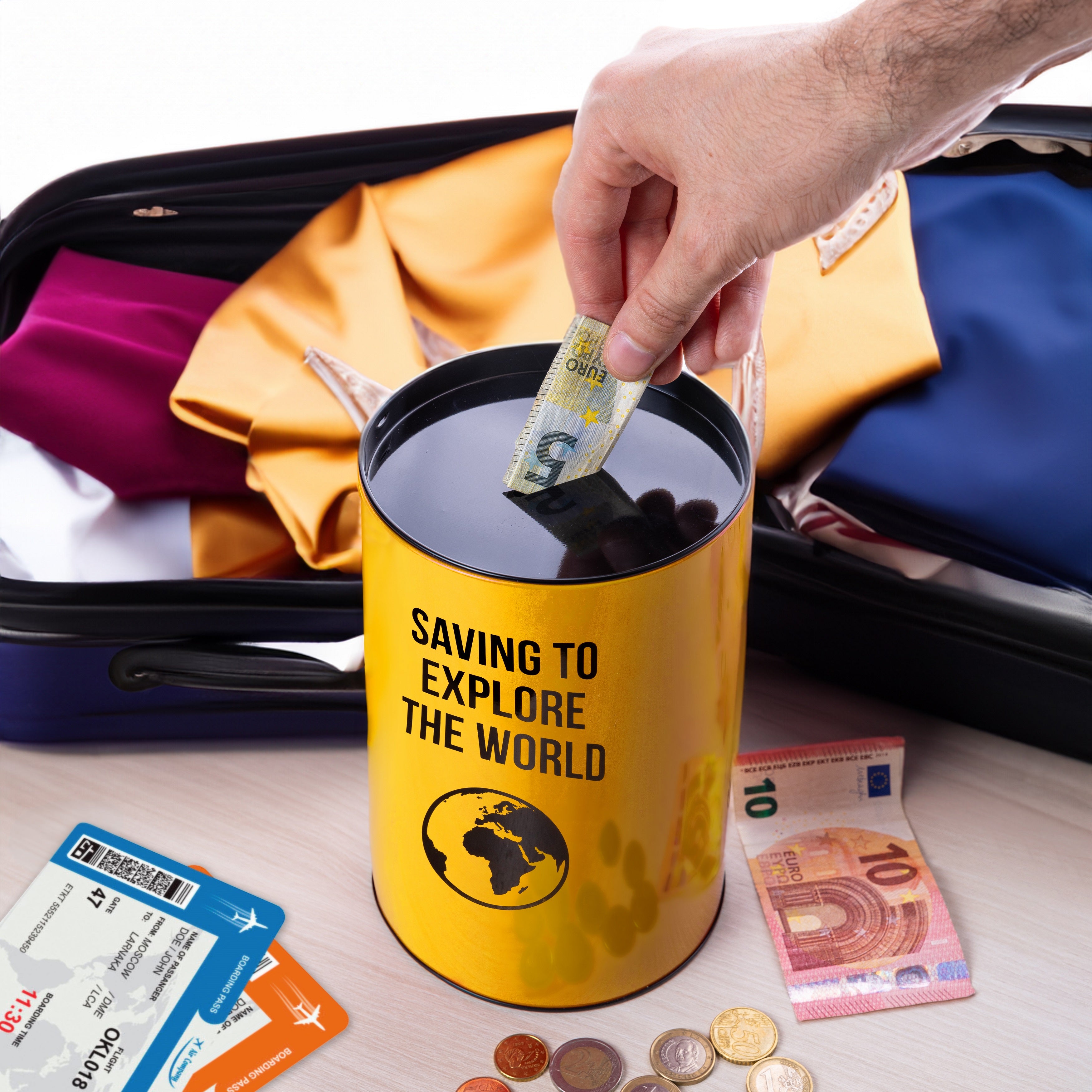 Hucha grande "Saving to explore"