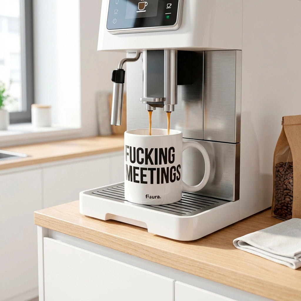 Taza "Fucking meetings"