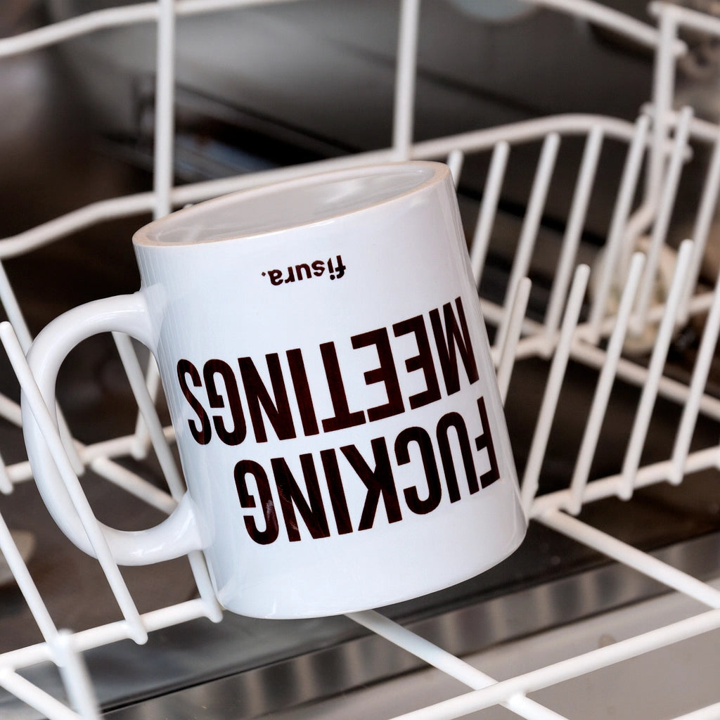 Taza "Fucking meetings"