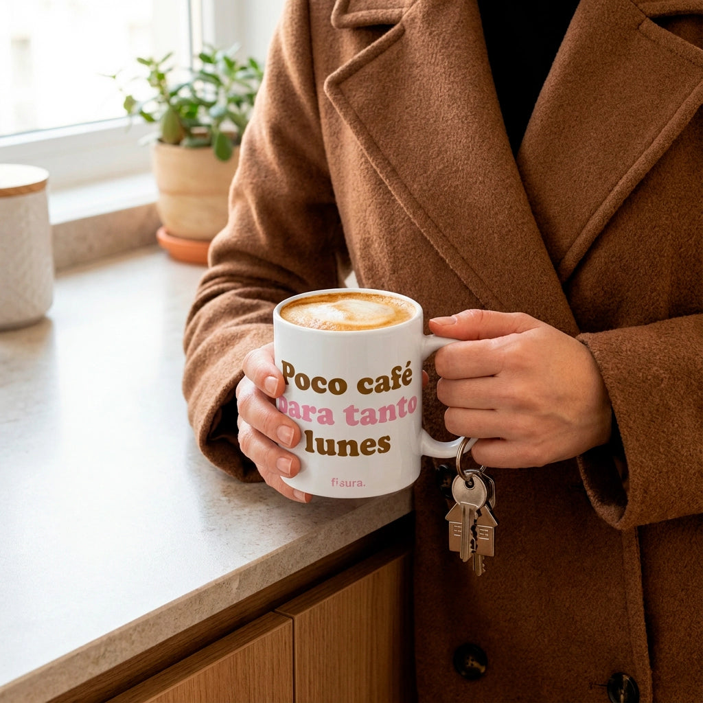 Taza "Poco café para tanto lunes"