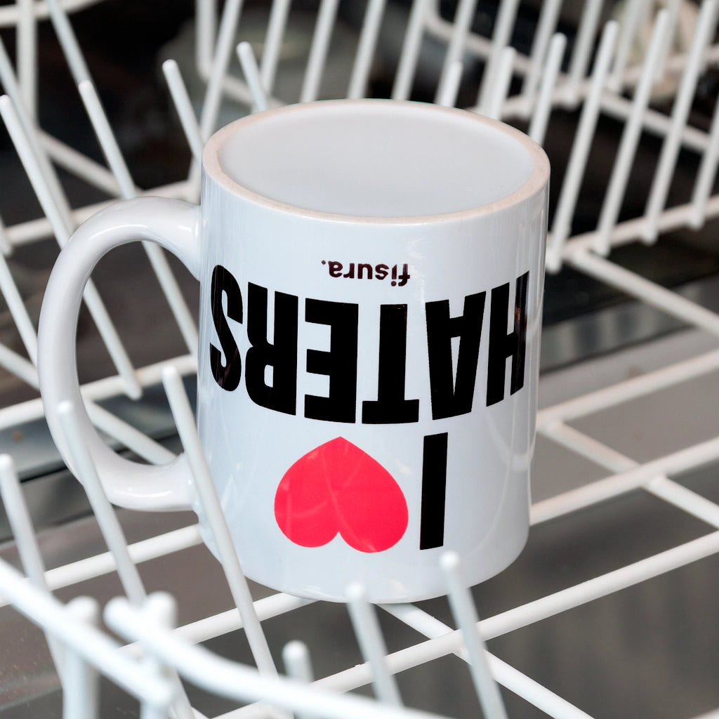 Taza "I love haters"